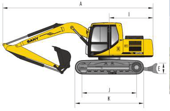 Sany SY135c specs sheet details