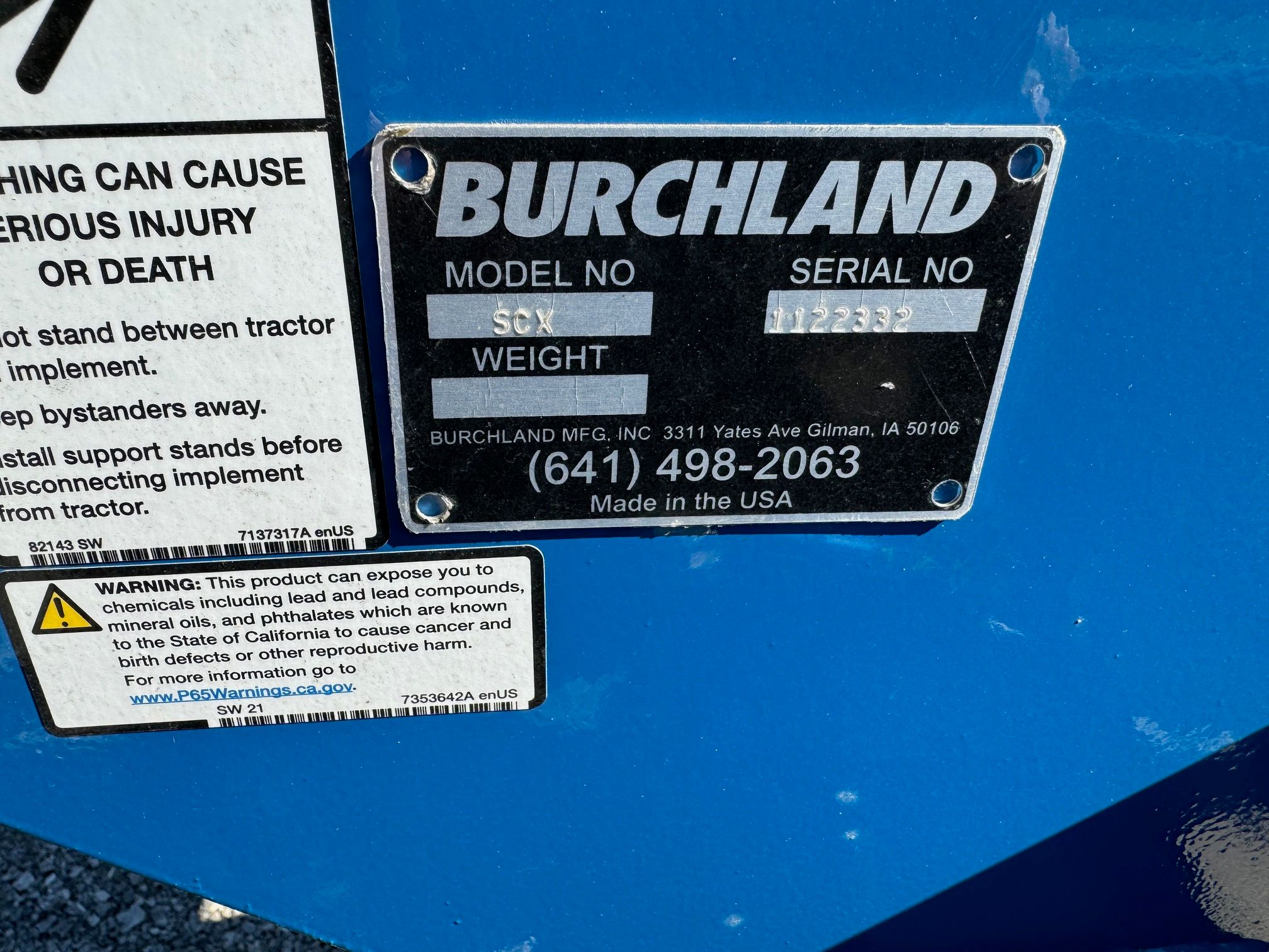 2023 BURCHLAND 8' STRAW CRIMPER w/ SS MOUNT Photo 4 Thumbnail