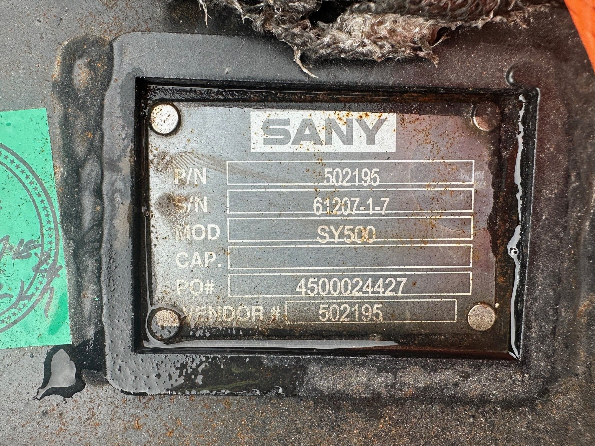 SANY SY500H HYDRAULIC QUICK COUPLER Photo 4 Thumbnail