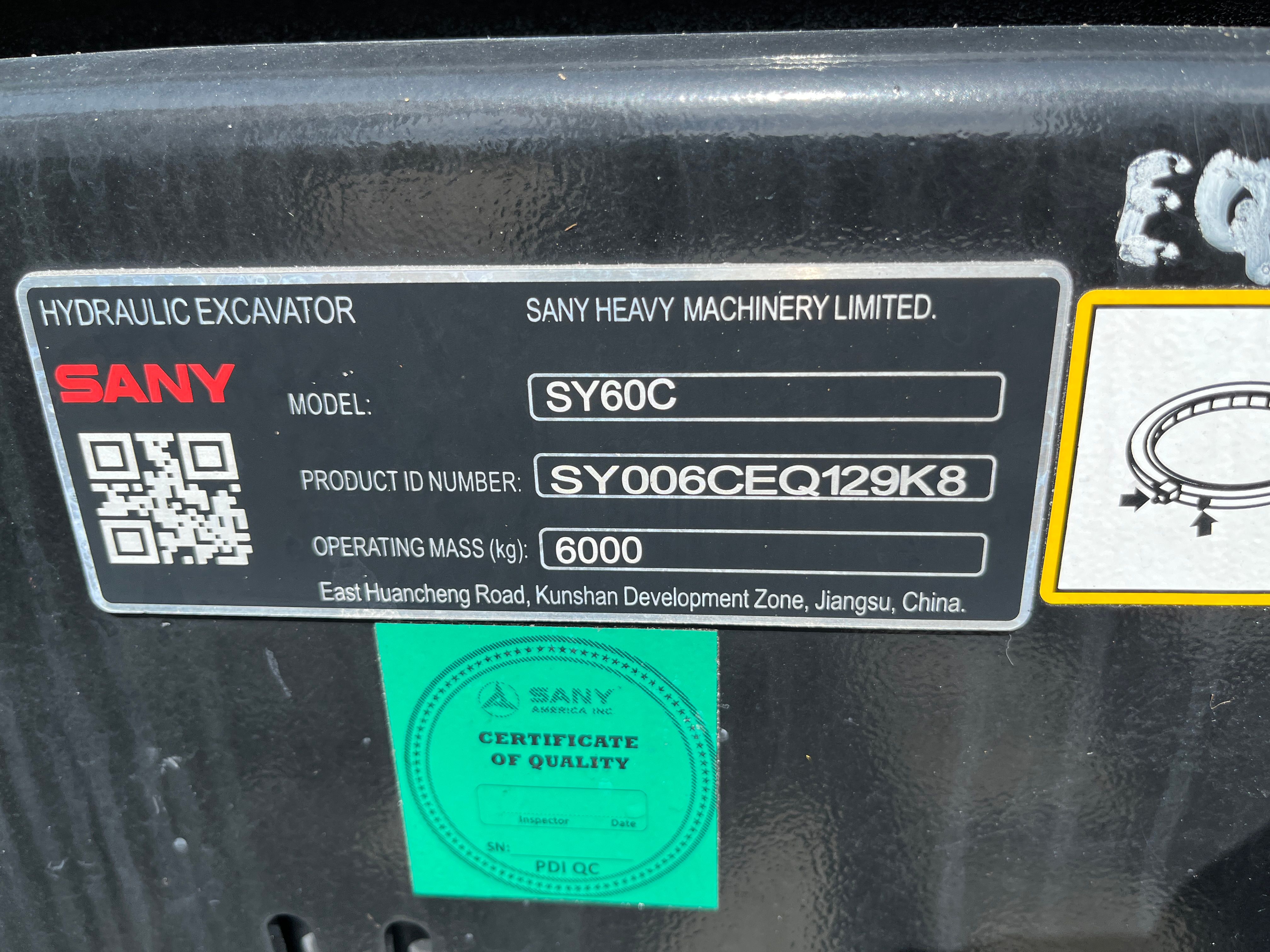 2024 SANY SY60C Photo 11 Thumbnail