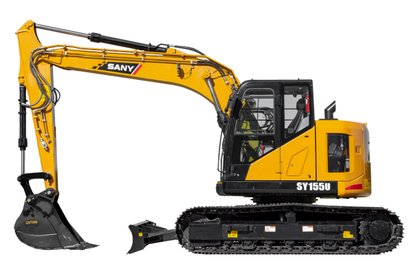 Sany-sy-155U-excavator-for-sale-side-view