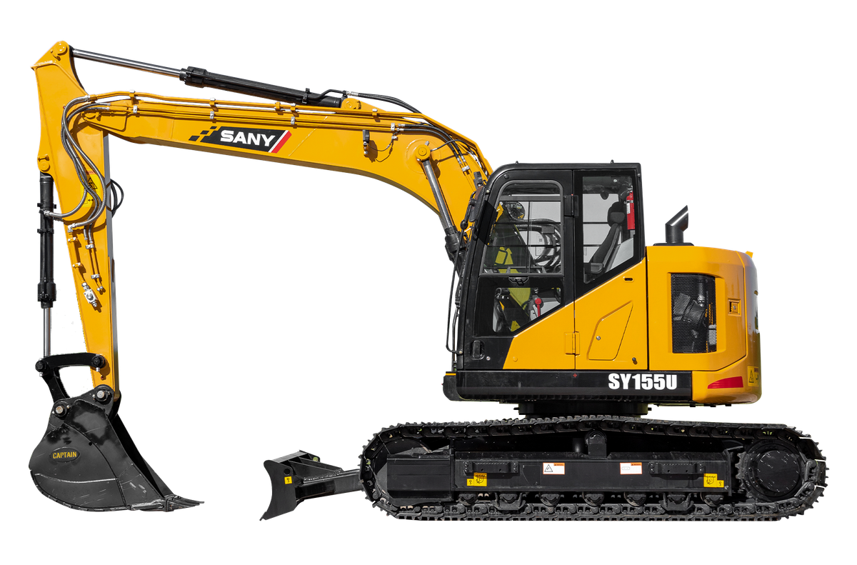 Sany-sy-155U-excavator-for-sale-side-view