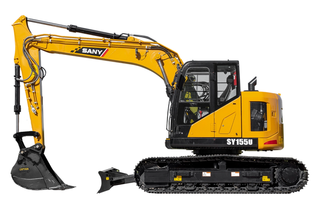 Sany-sy-155U-excavator-for-sale-side-view