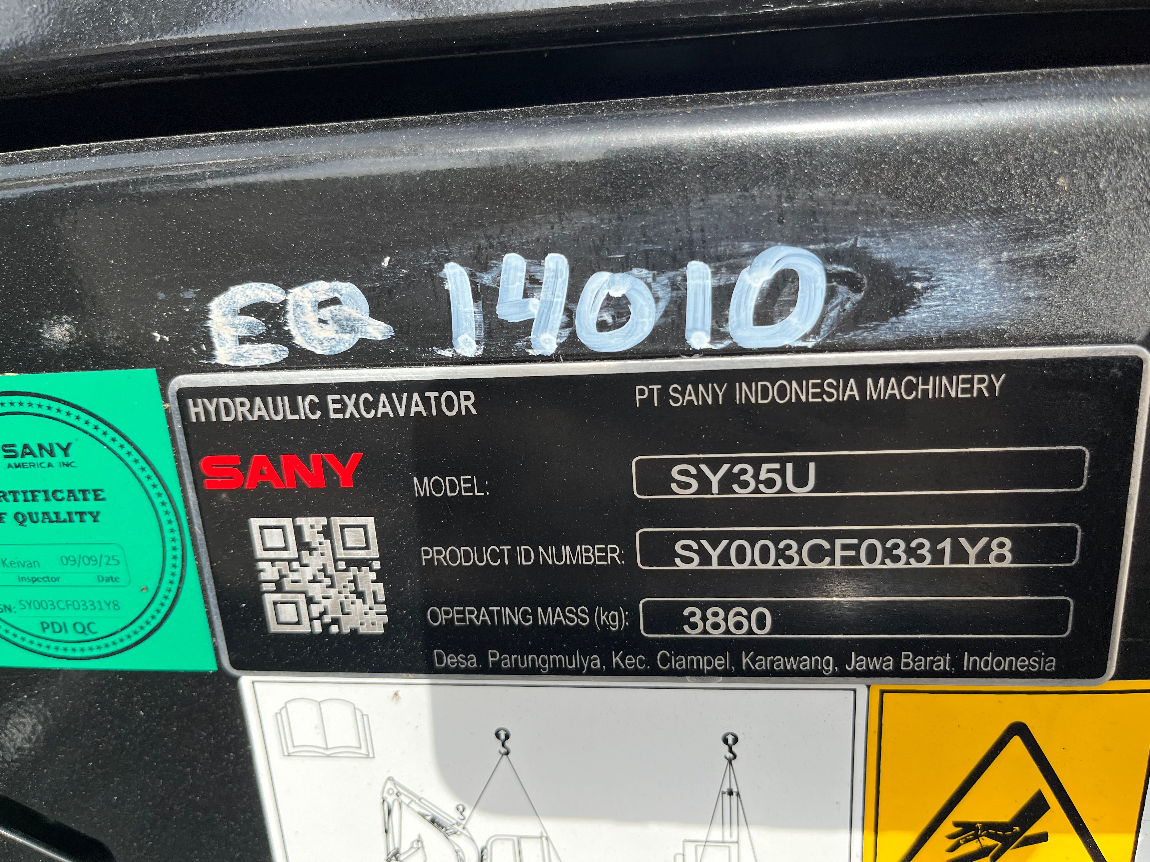 2025 SANY SY35U-CABA Photo 9 Thumbnail