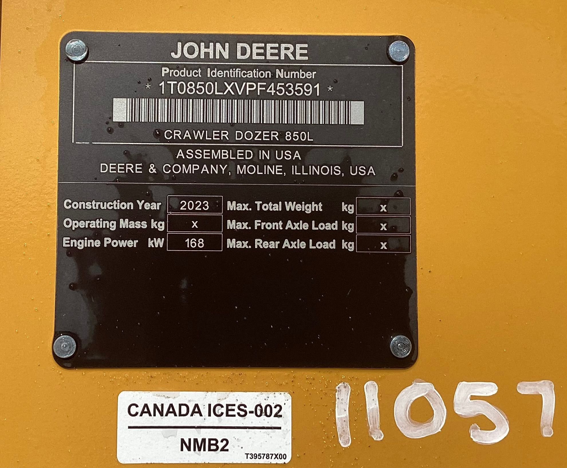 2023 JOHN DEERE 850L WLT Photo 13 Thumbnail