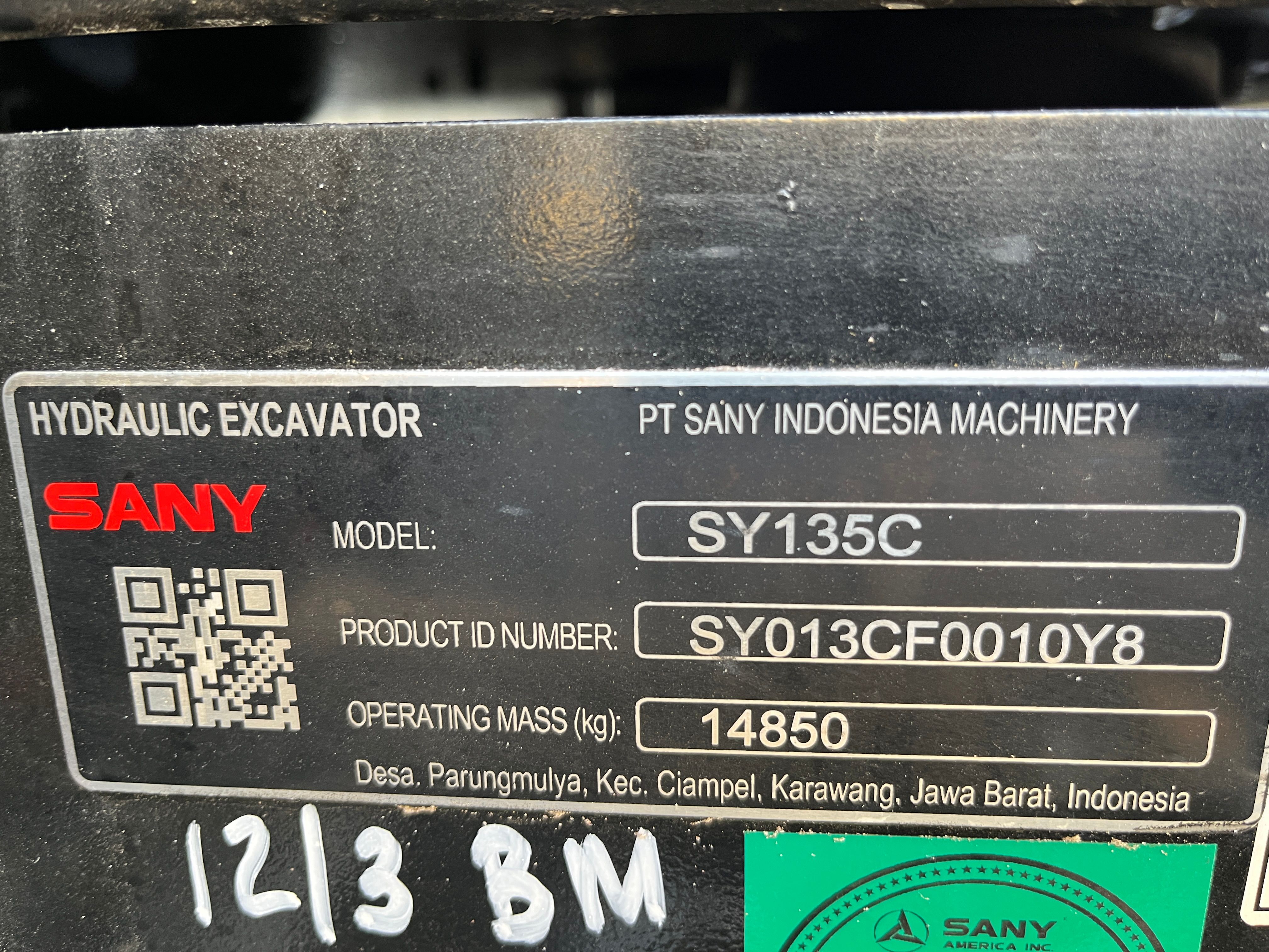 2025 SANY SY135C Photo 11 Thumbnail