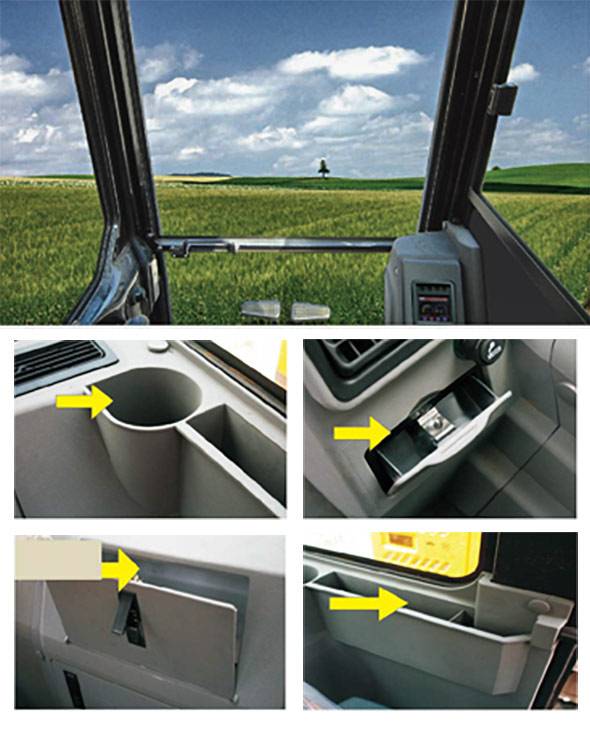 interior comfort of a sany sy155u excavator