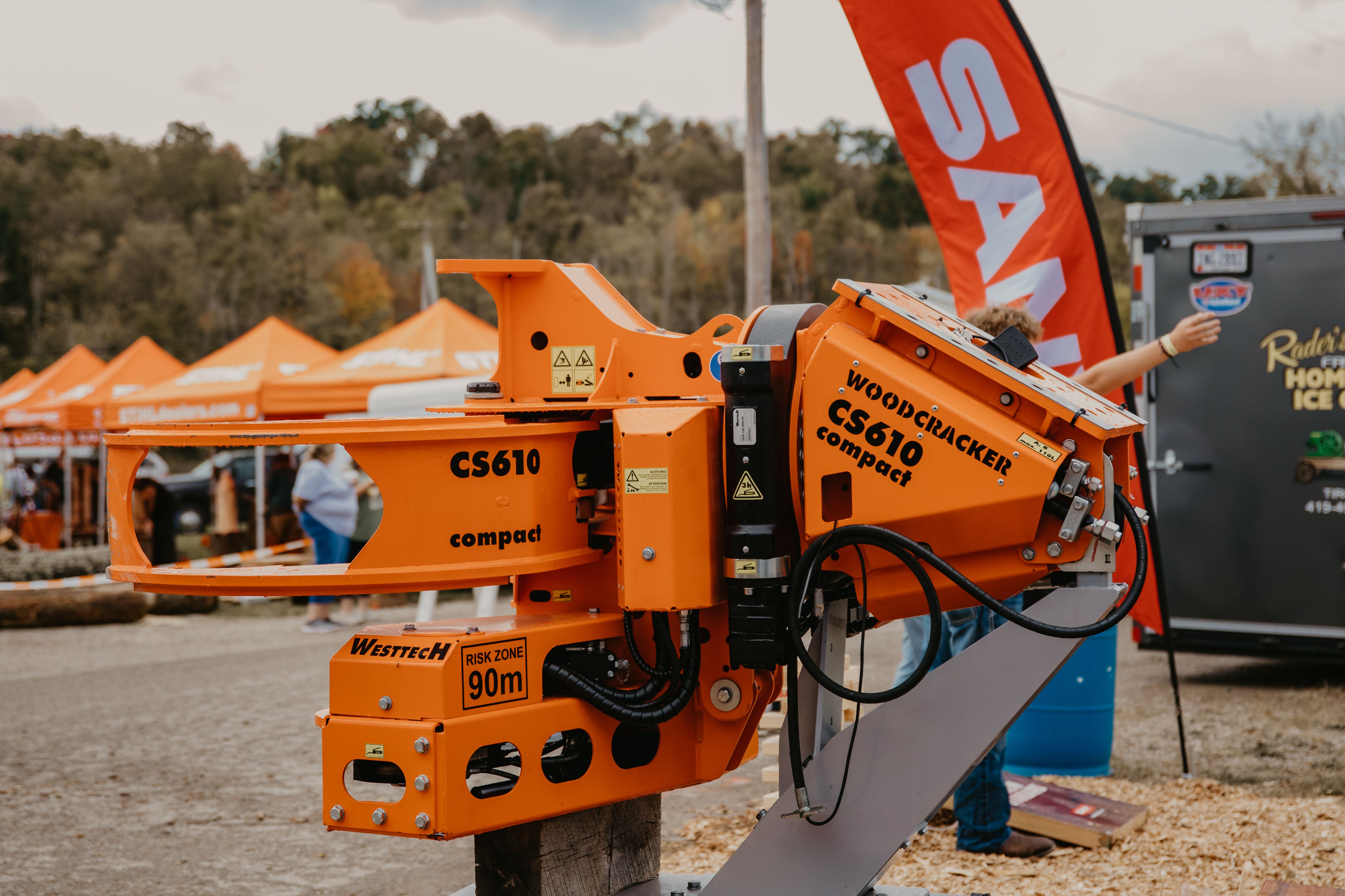 woodcracker cs610 at the 2023 paul bunyan forestry show