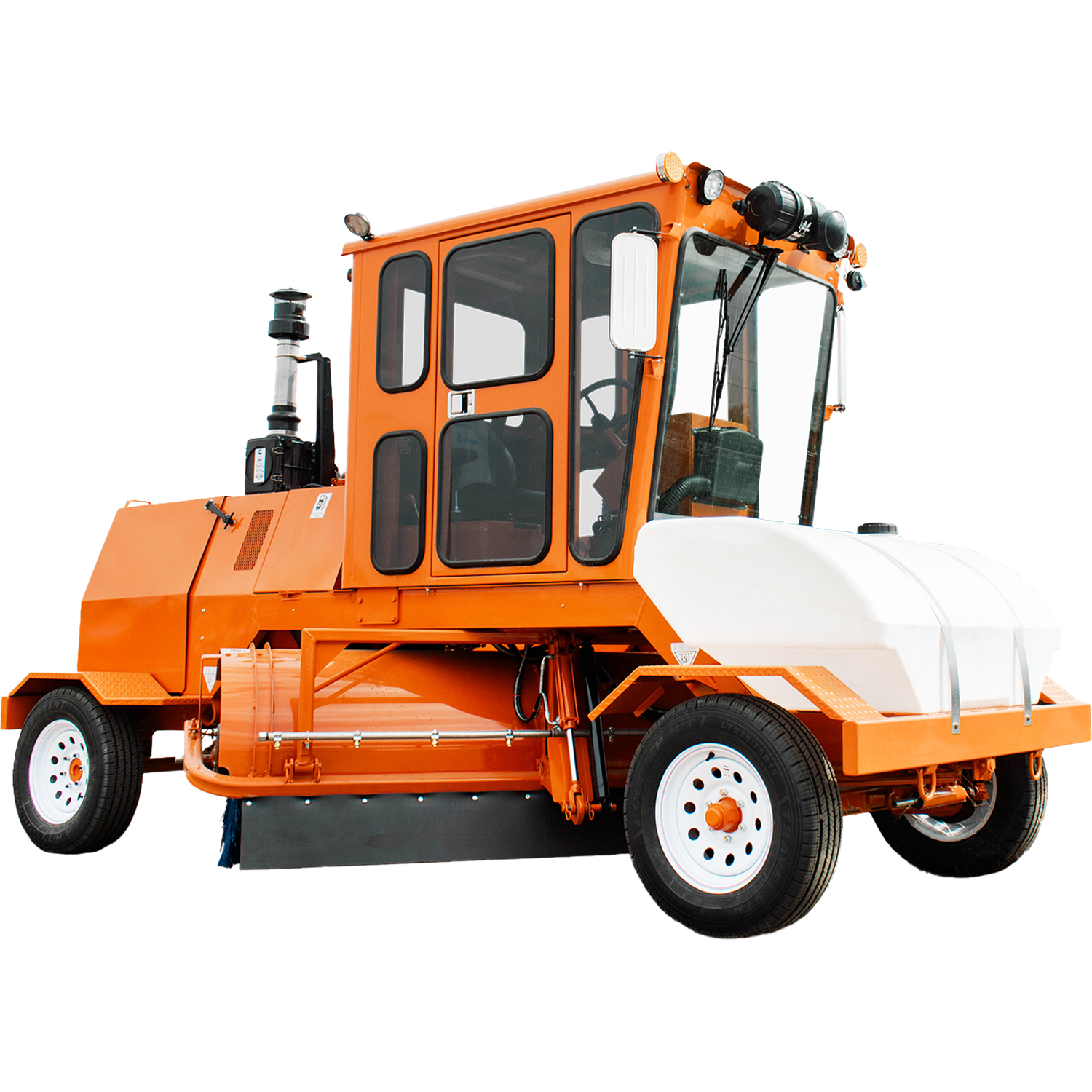 4-Wheel, 8ft Broom, Diesel Street Sweepers - For Rent | Newman Tractor