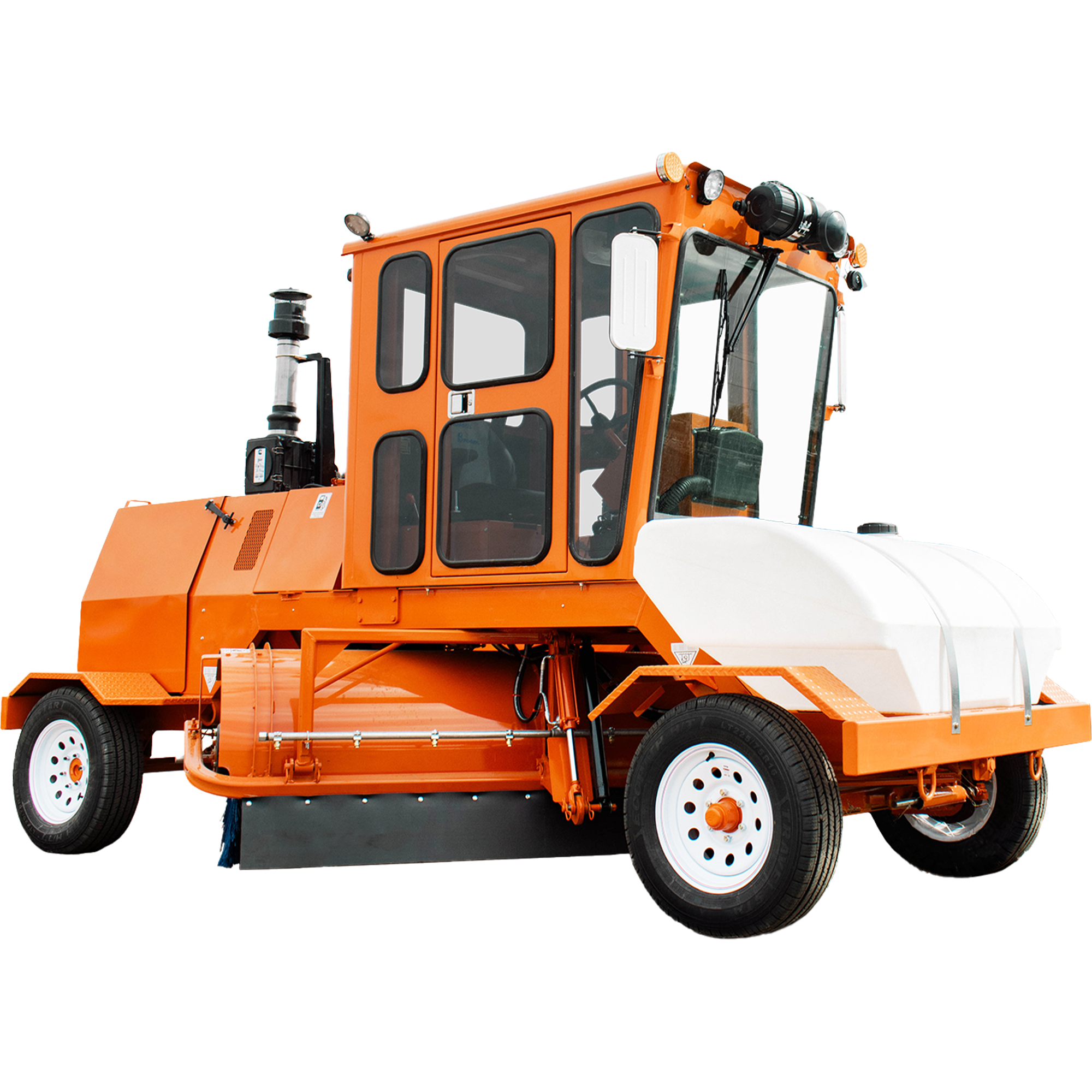 4-Wheel, 8ft Broom, Diesel Street Sweepers - For Rent | Newman Tractor