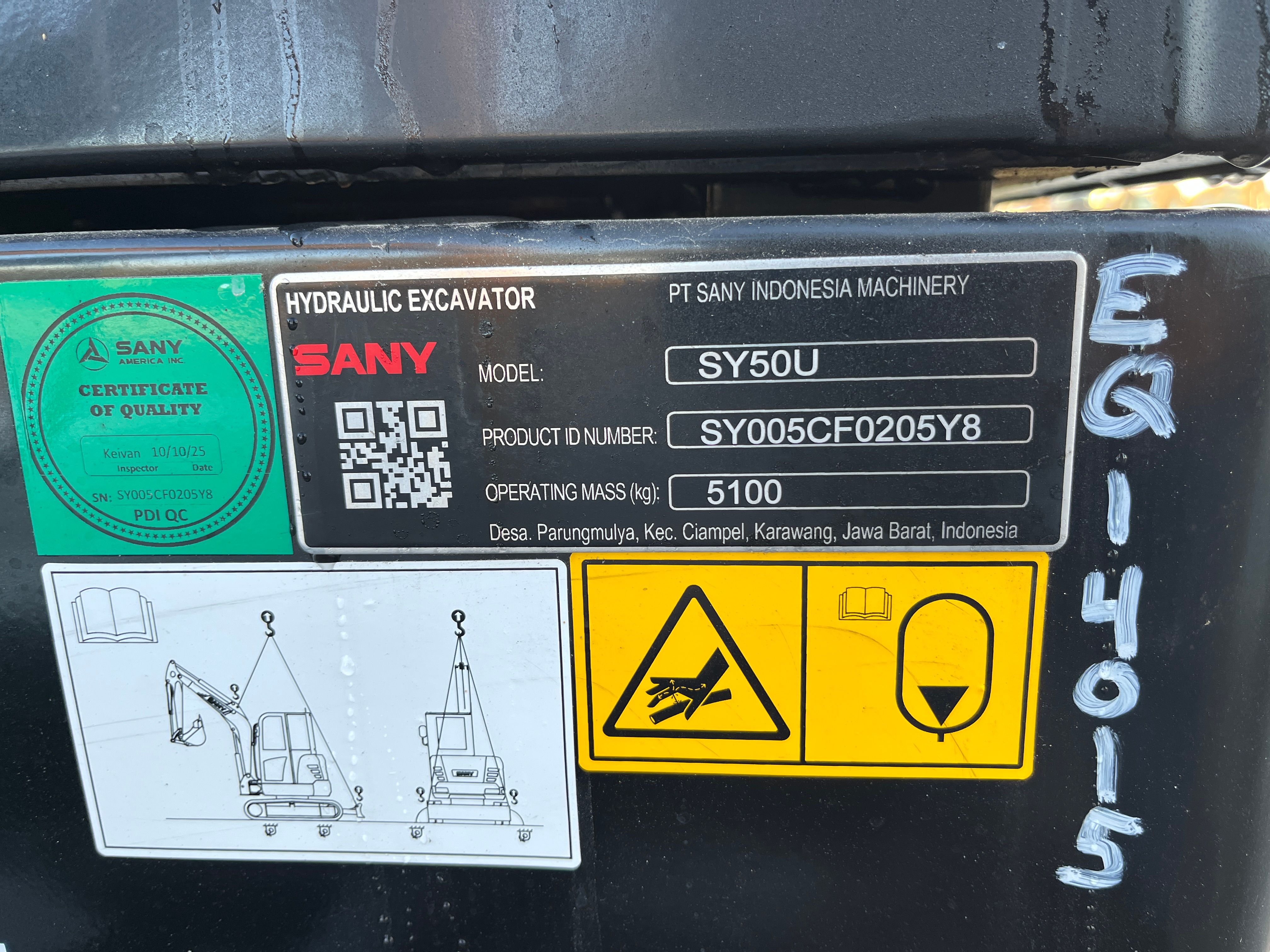 2025 SANY SY50U Photo 11 Thumbnail