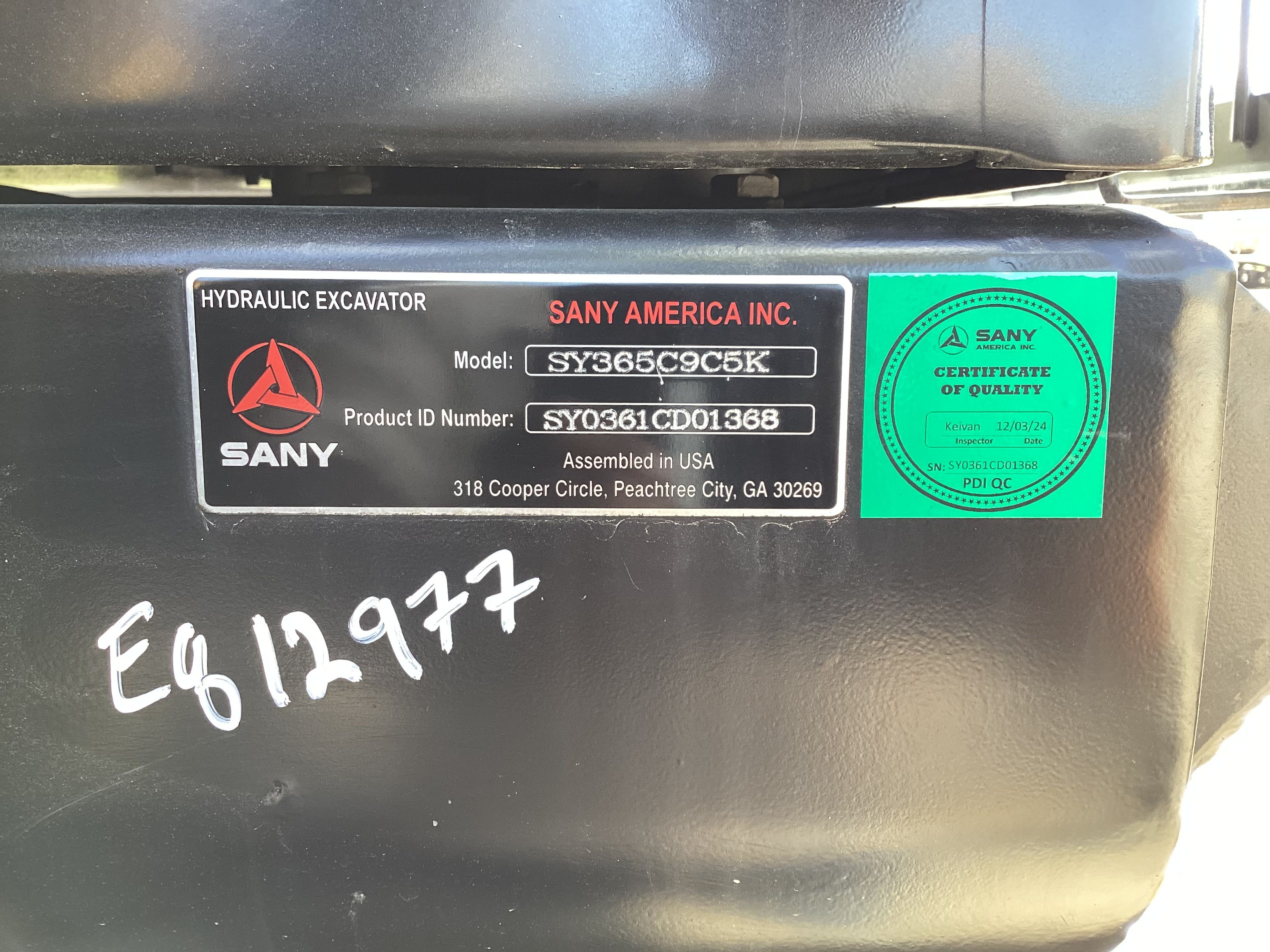 2025 SANY SY365C Photo 11 Thumbnail