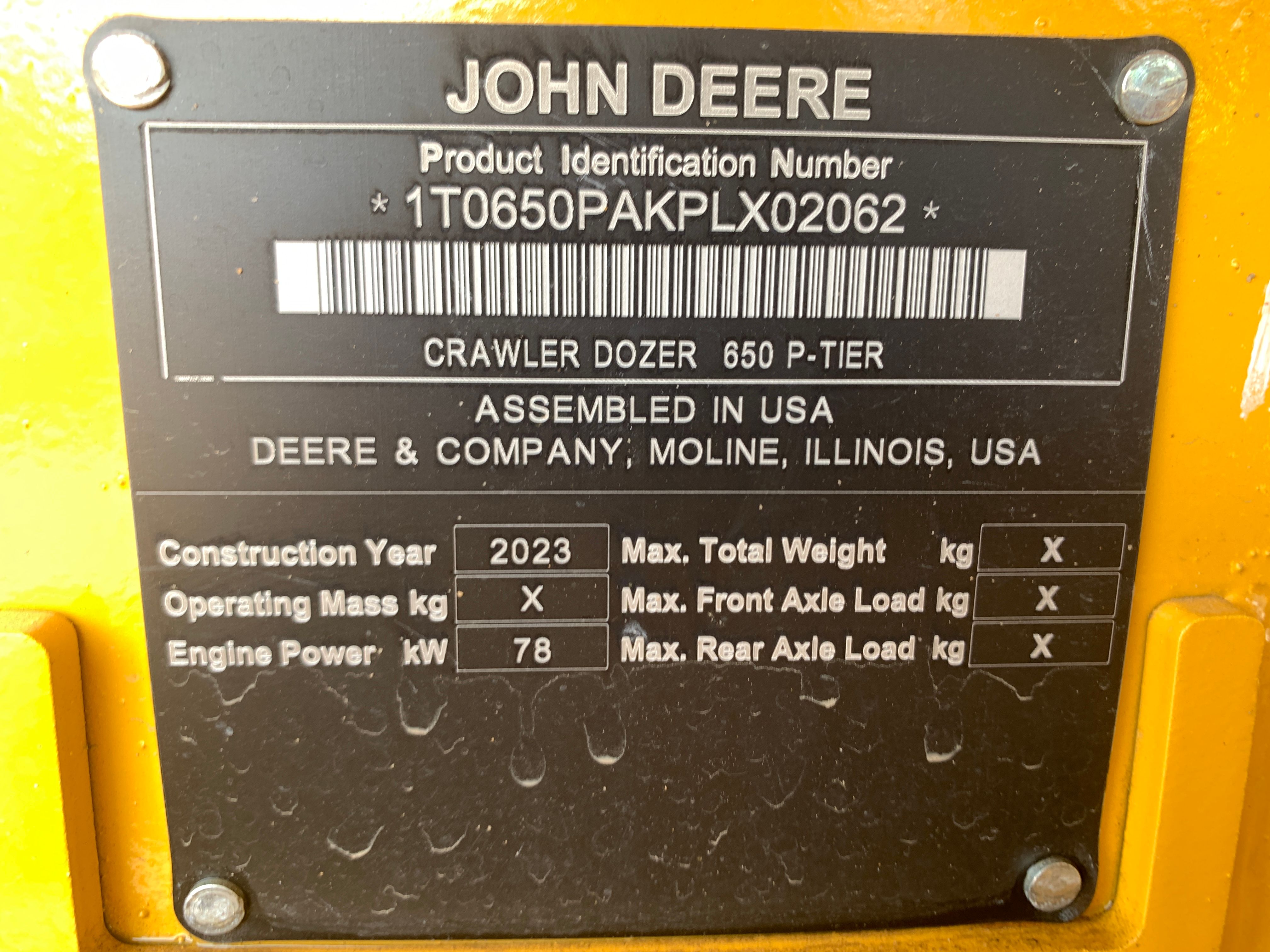 2023 JOHN DEERE 650 P-TIER Photo 13 Thumbnail