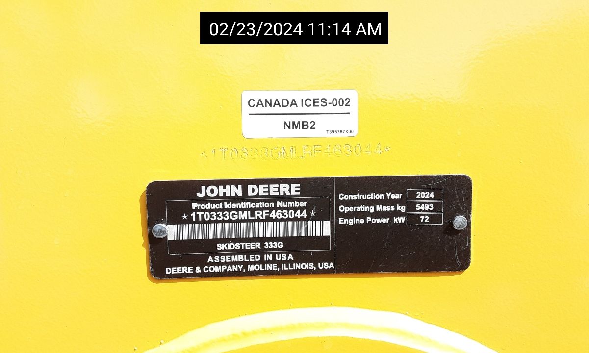 2024 JOHN DEERE 333G Photo 13 Thumbnail