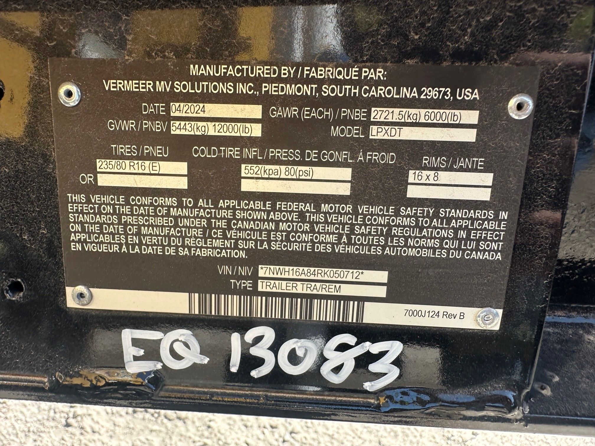 VERMEER LP573XDT T/A VAC TRAILER Photo 8 Thumbnail