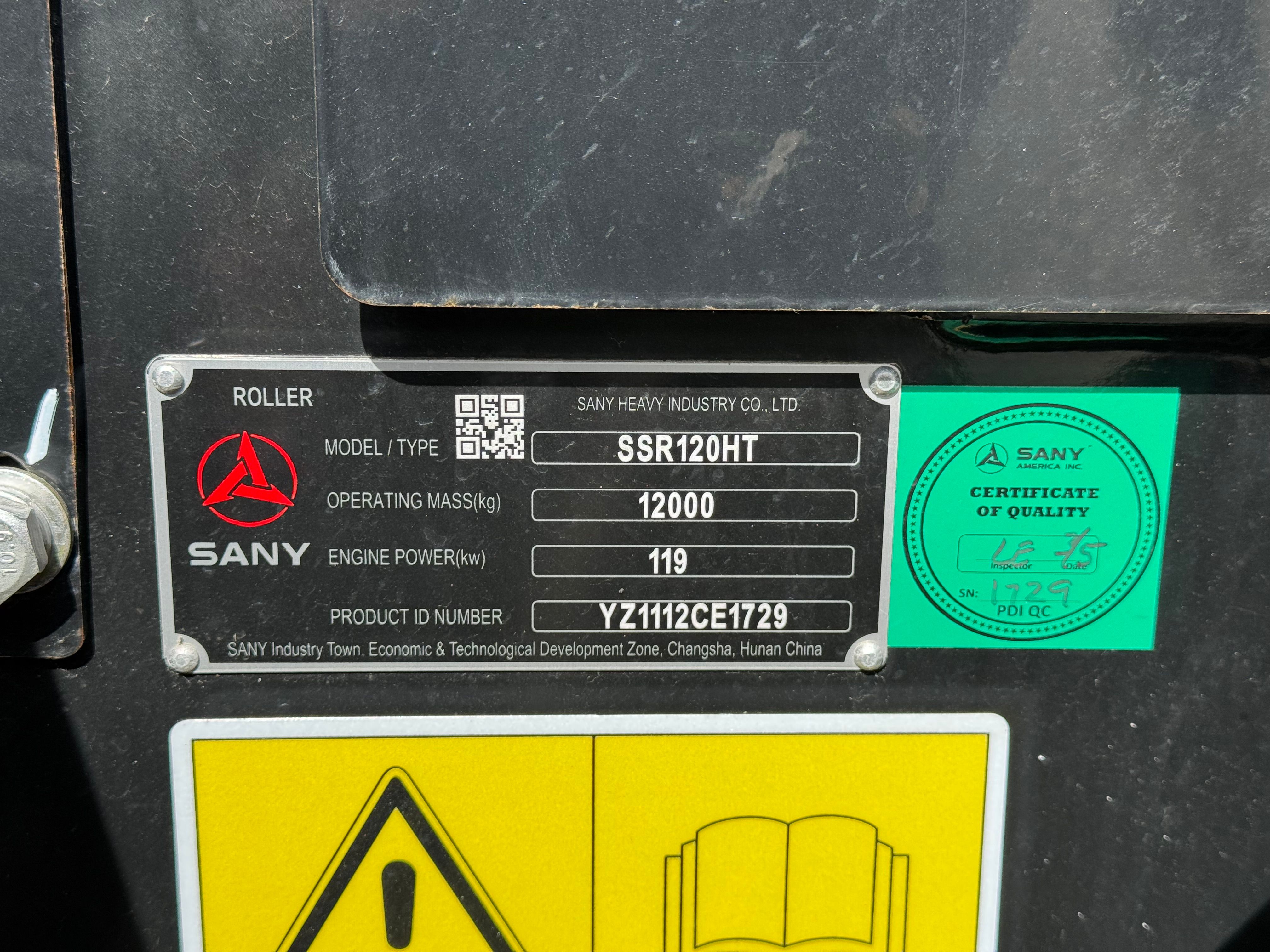 2025 SANY SSR120HT-CAB Photo 1 Thumbnail