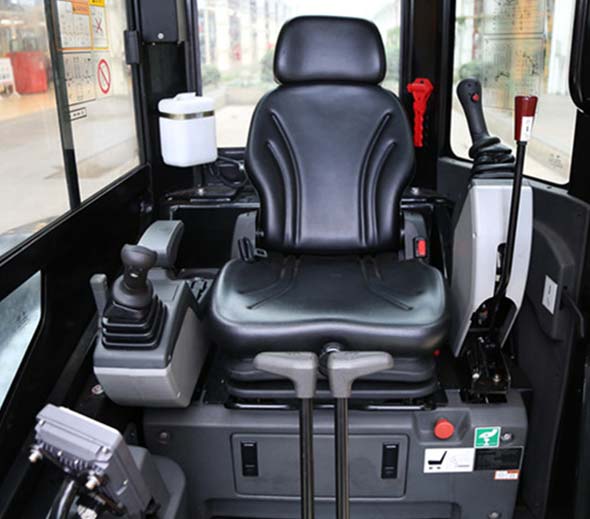 interior of a sany sy26U excavator