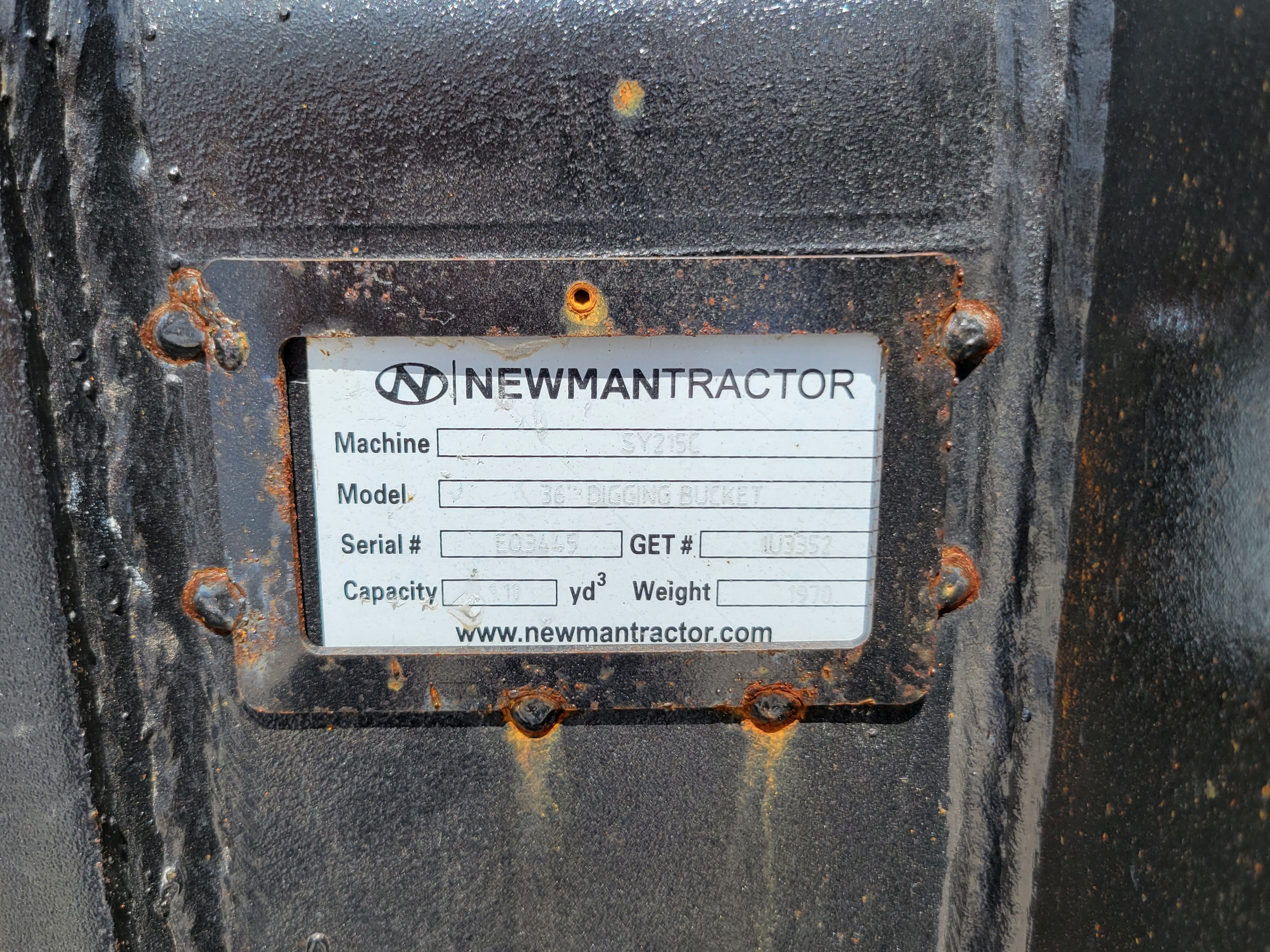 36" BUCKET FOR SY215C Photo 4 Thumbnail