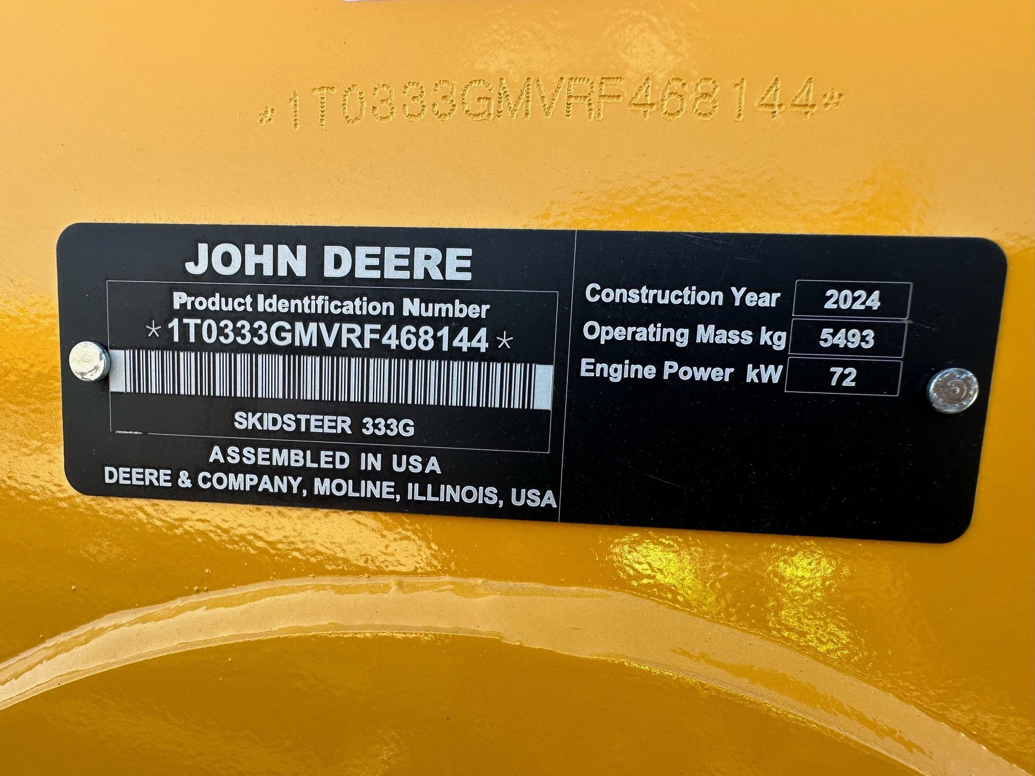 2024 JOHN DEERE 333G Photo 9 Thumbnail