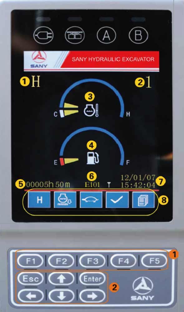 LCD Display for a Sany SY365C