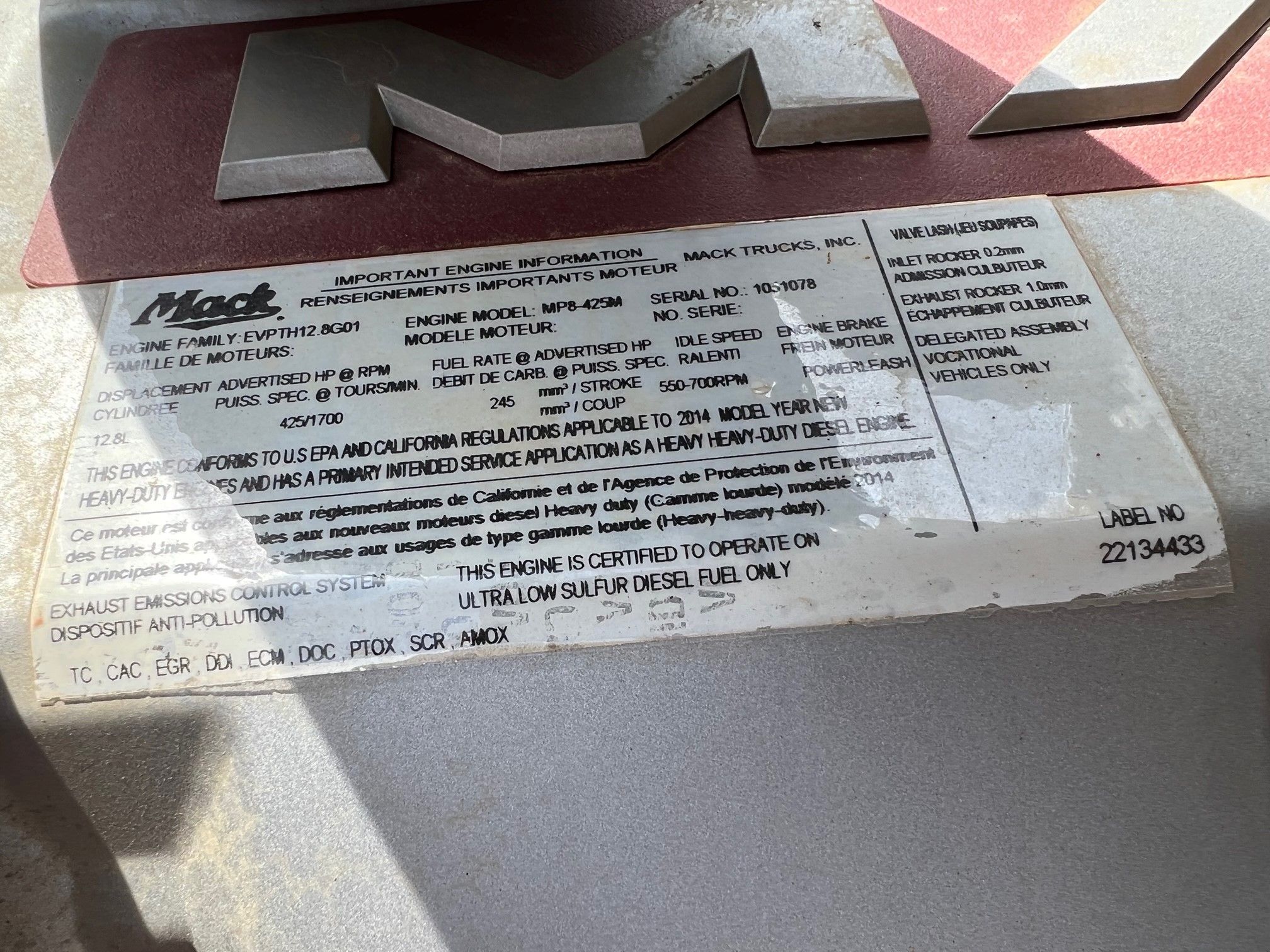 2015 MACK GU713 Photo 18 Thumbnail