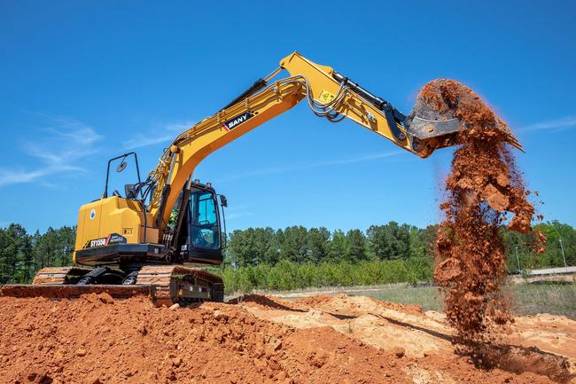 Sany-SY155U-working-on-the-job