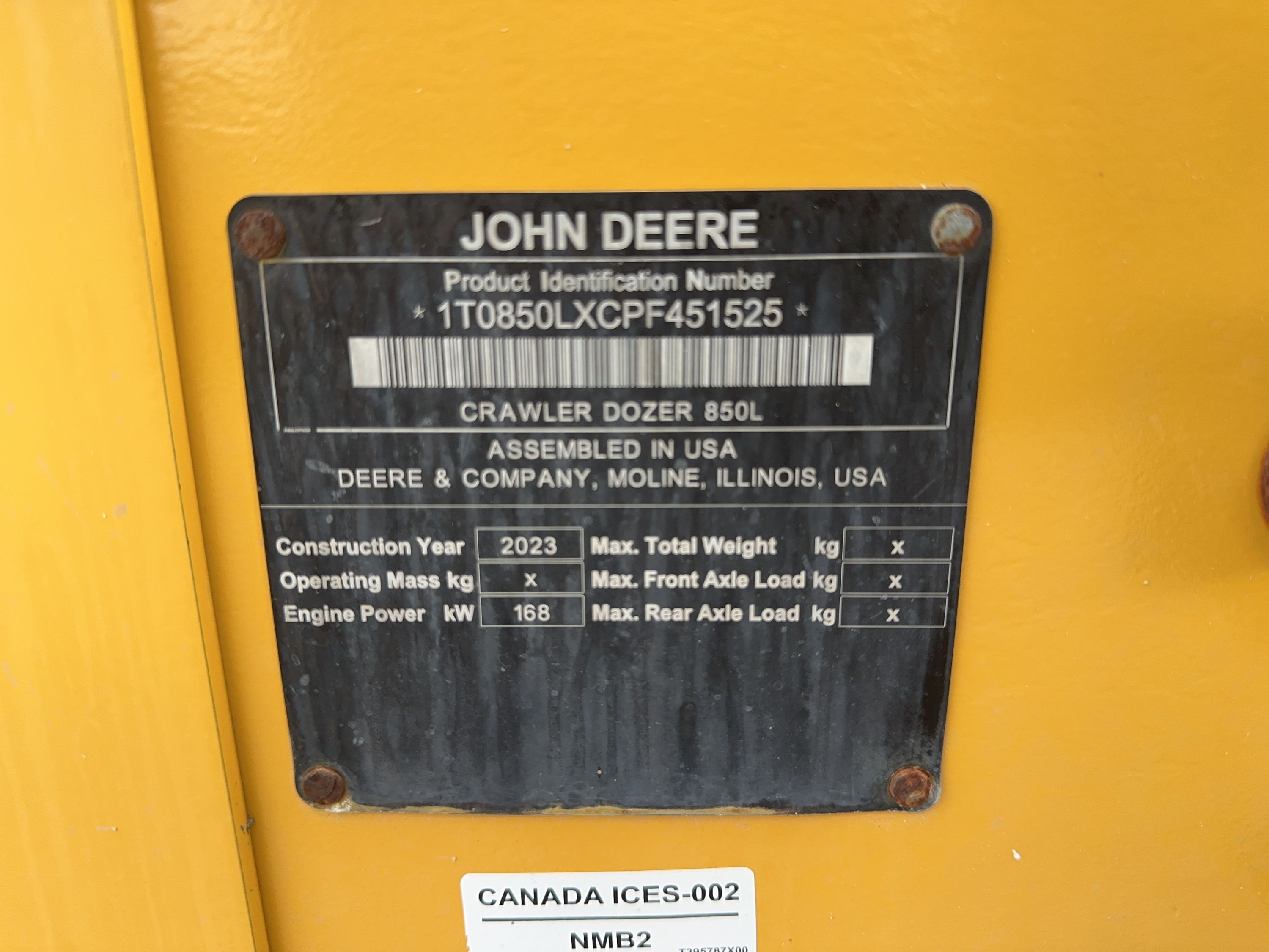 2023 JOHN DEERE 850L WLT Photo 20 Thumbnail