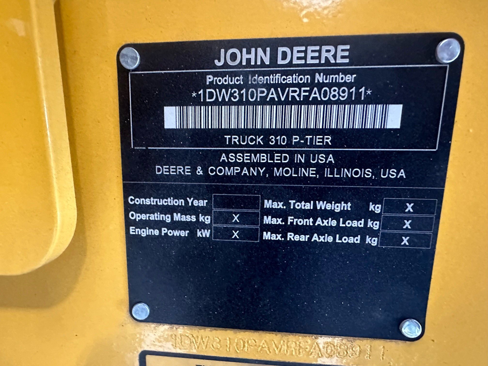 2024 JOHN DEERE 310P Photo 9 Thumbnail