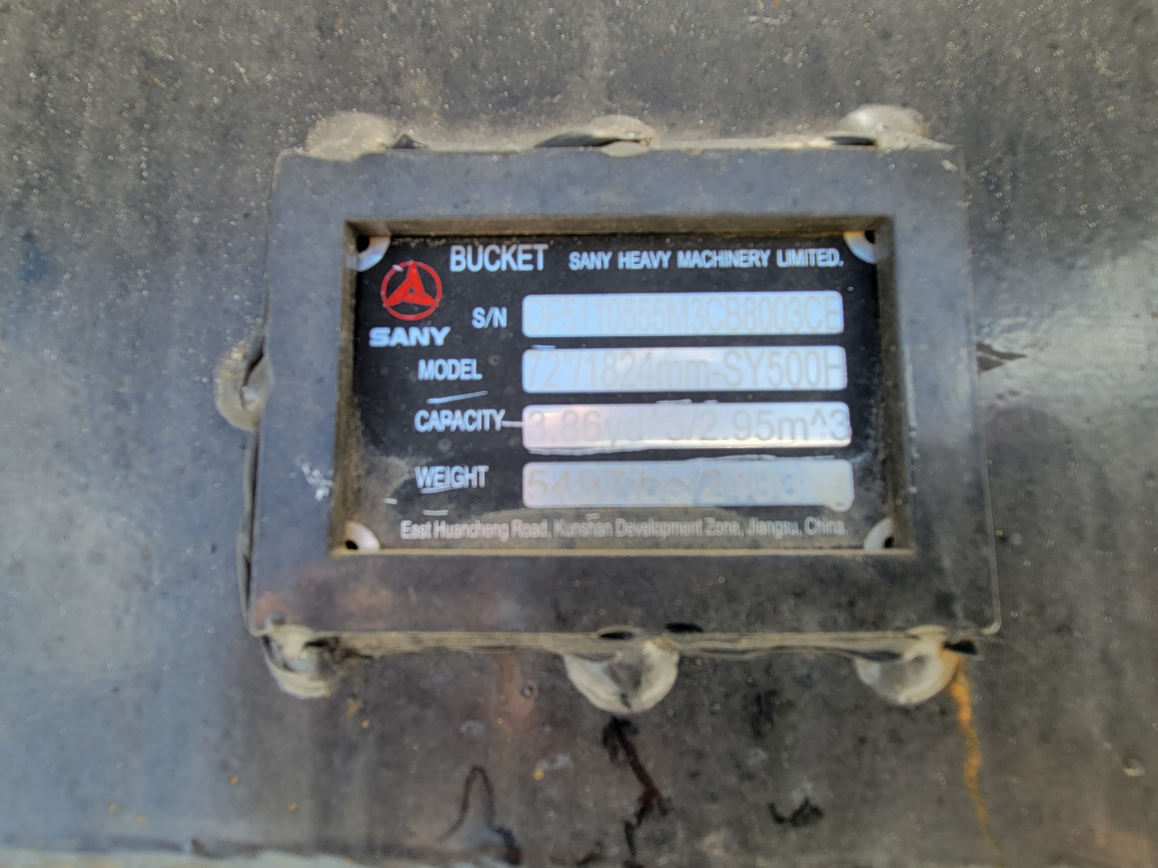 72" BUCKET FOR SY500H Photo 3 Thumbnail