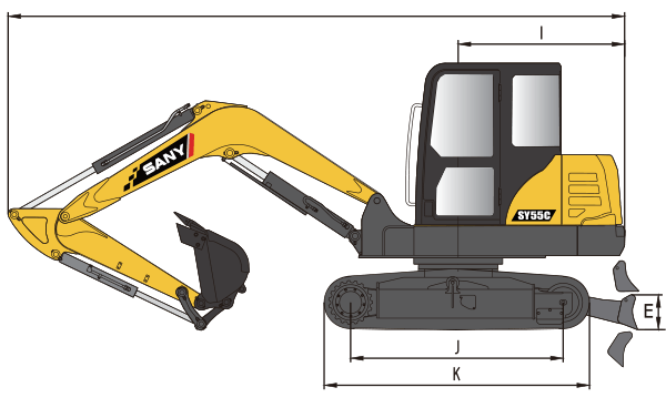 Sany SY60C specs sheet details