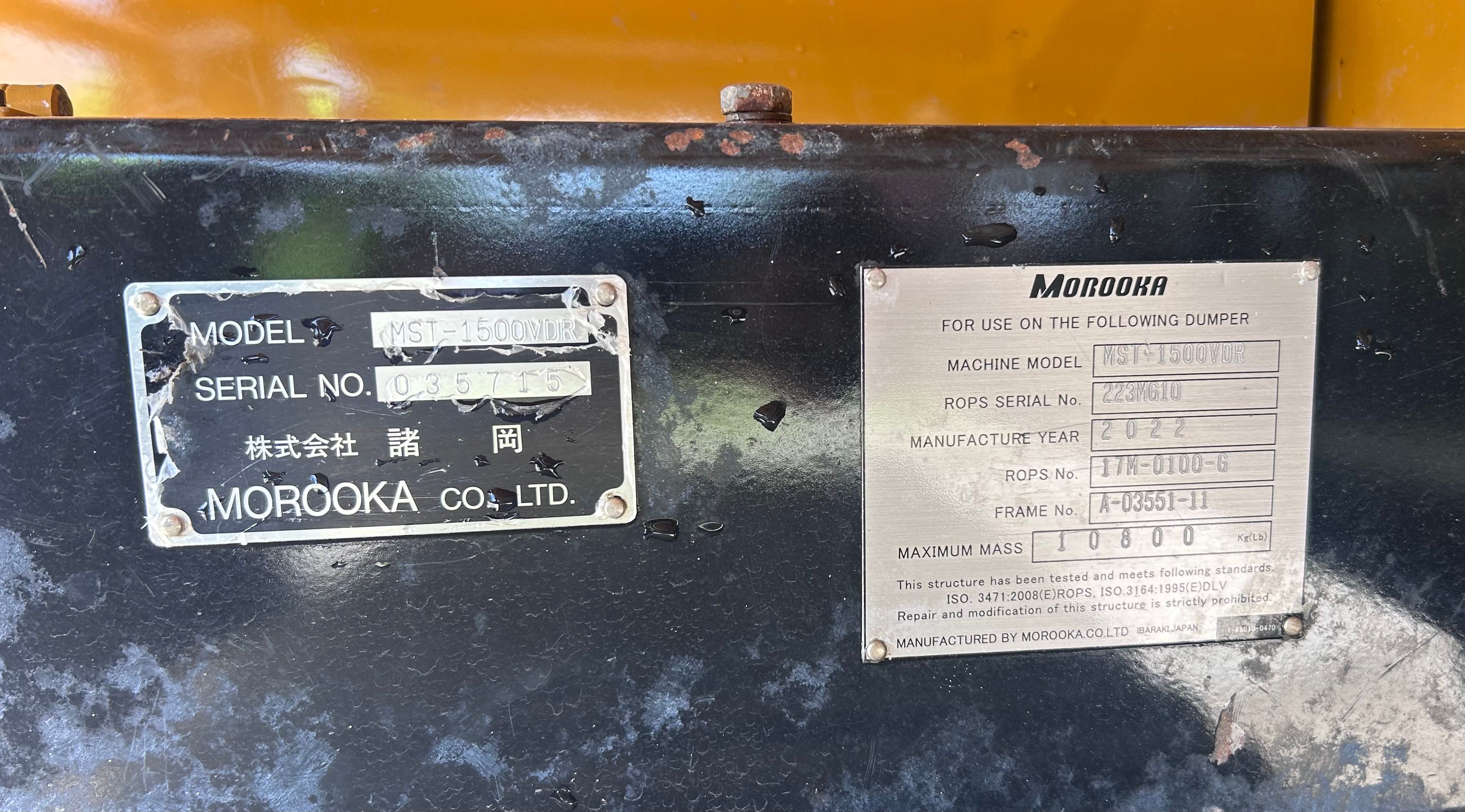 2023 MOROOKA MST 1500VDR Photo 10 Thumbnail