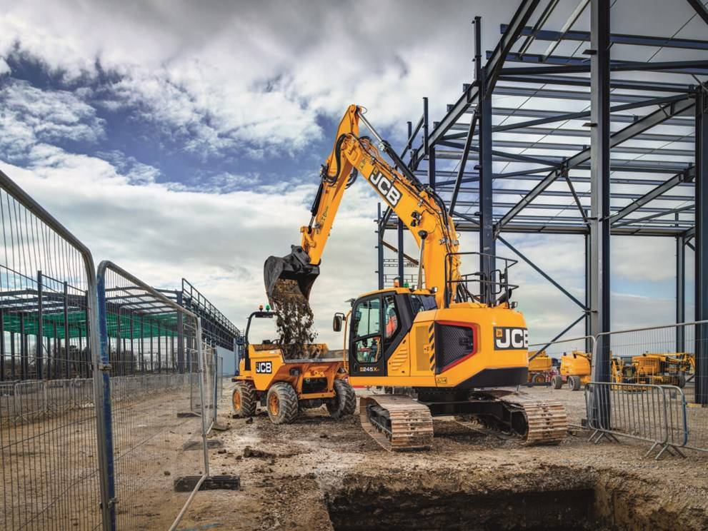 jcb-245xr-excavator-stock-image