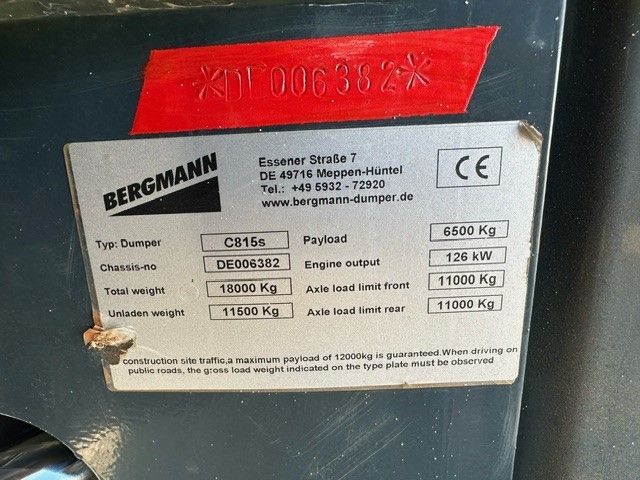 2022 BERGMANN C815S-R Photo 11 Thumbnail