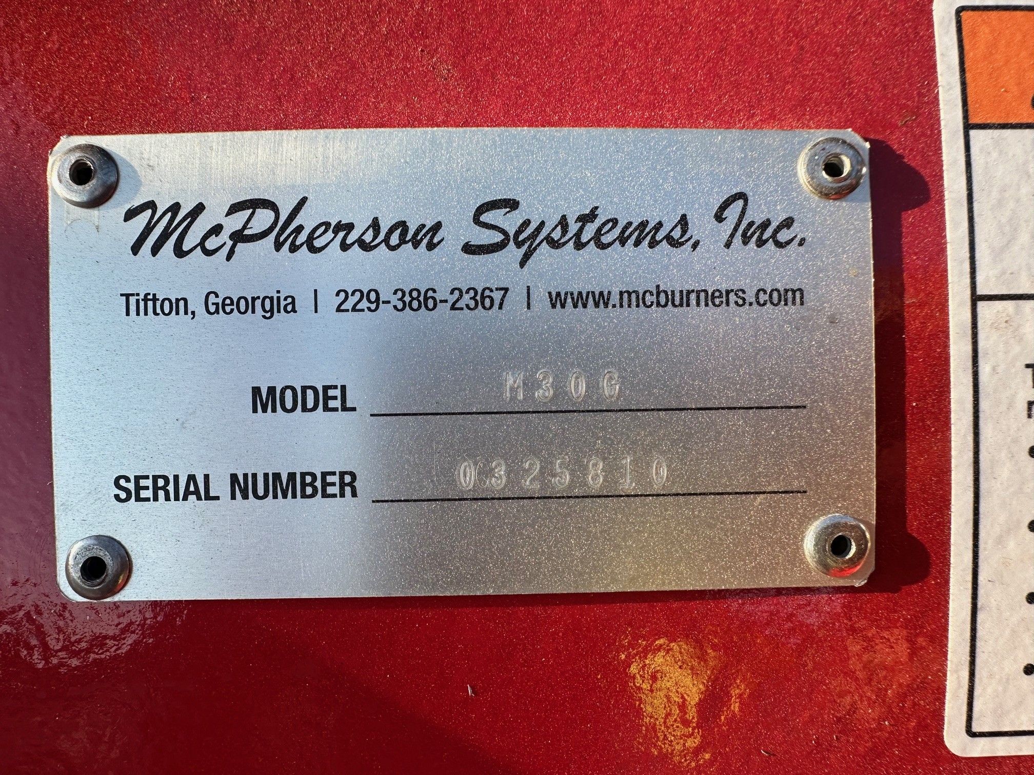 2025 MCPHERSON M30G Photo 7 Thumbnail