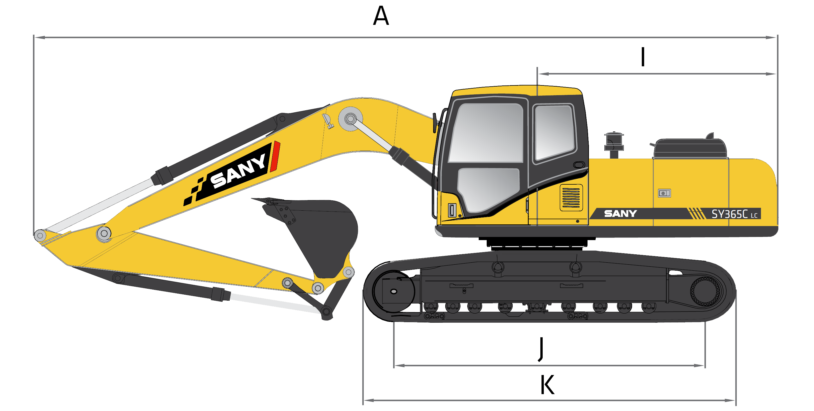 Sany SY365c specs sheet details