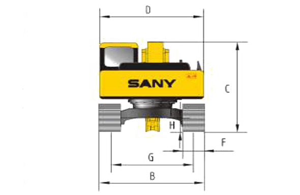 Sany SY135c specs sheet details