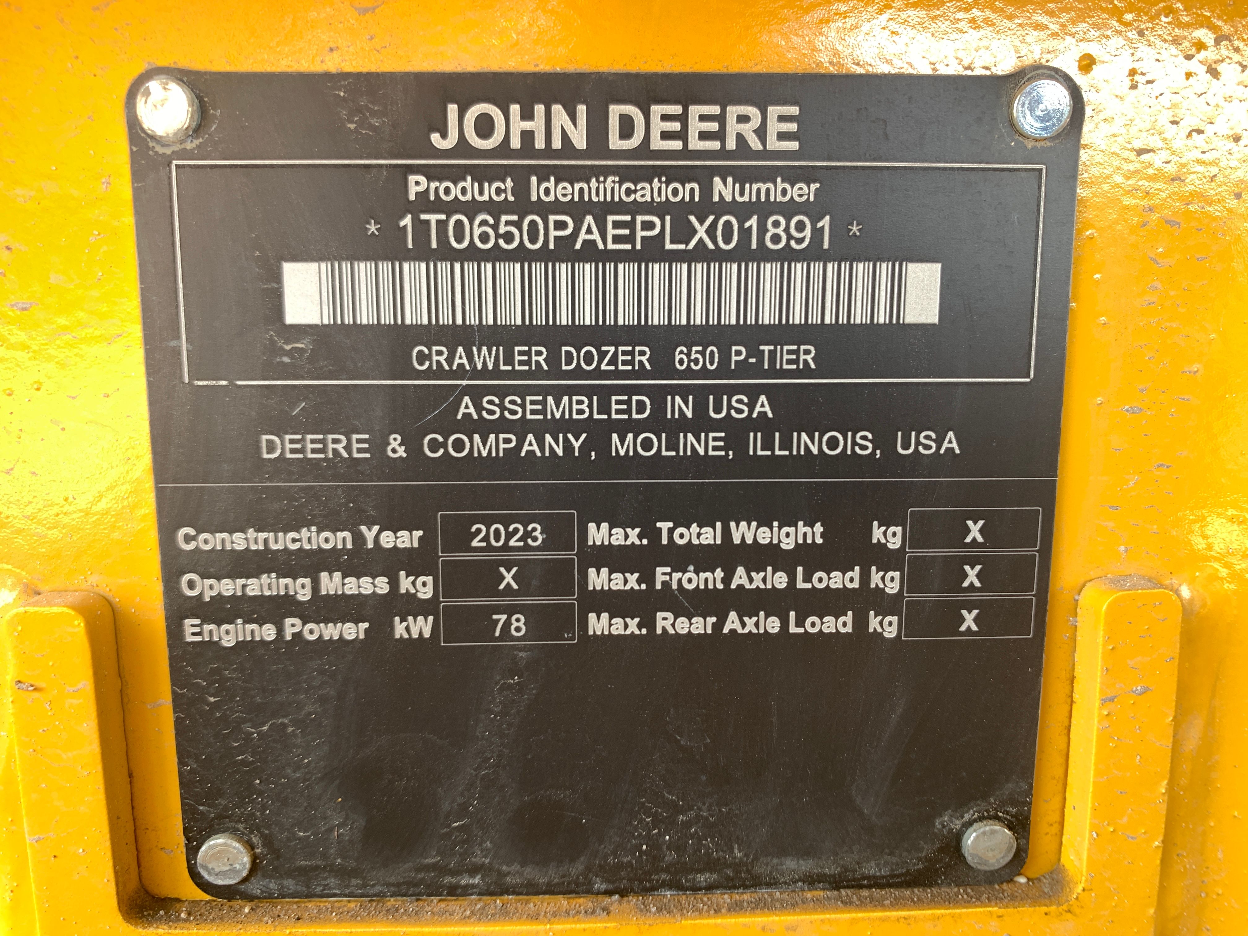2023 JOHN DEERE 650 P-TIER Photo 13 Thumbnail