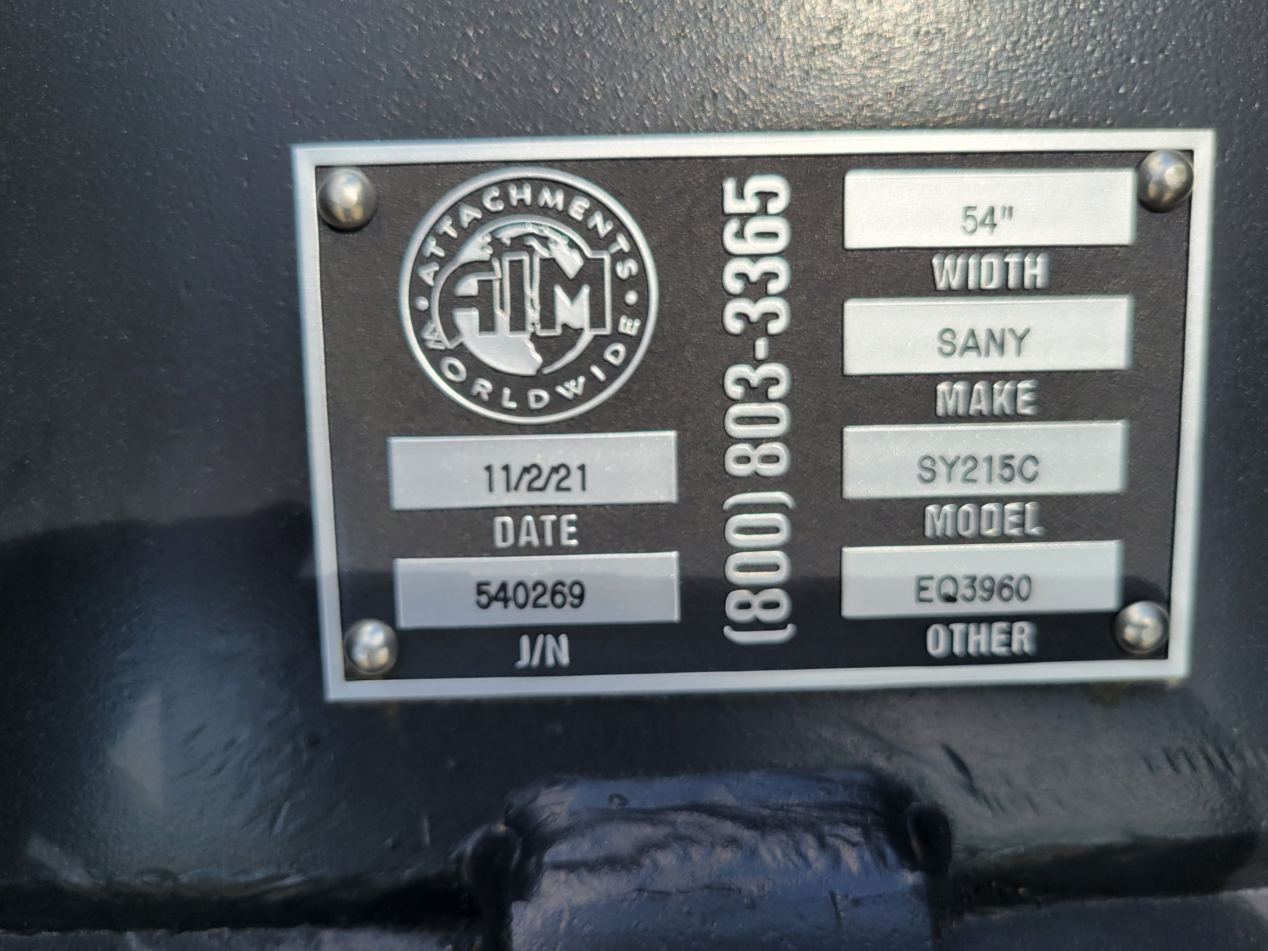 54" BUCKET FOR SY215C Photo 4 Thumbnail