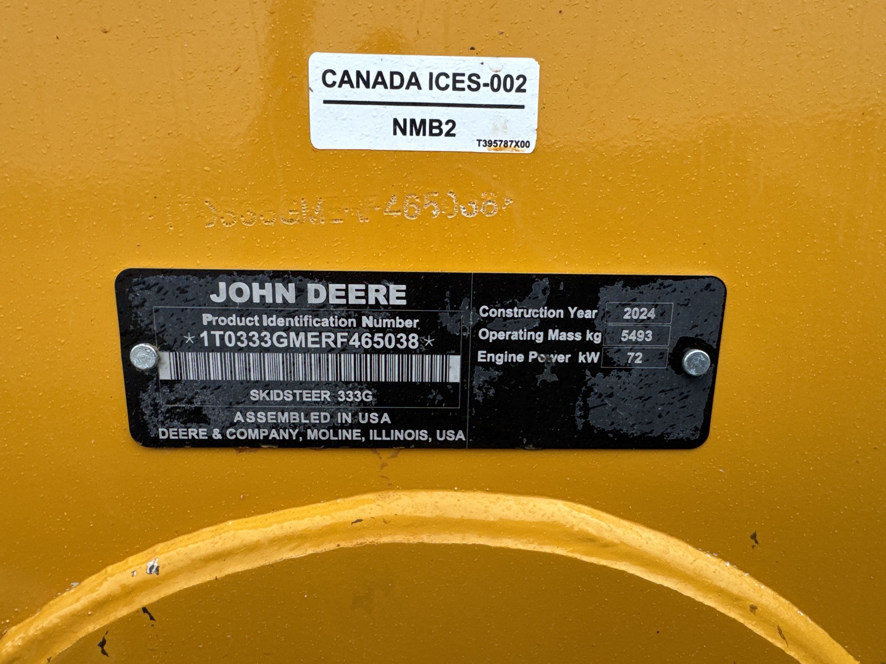 2024 JOHN DEERE 333G Photo 15 Thumbnail