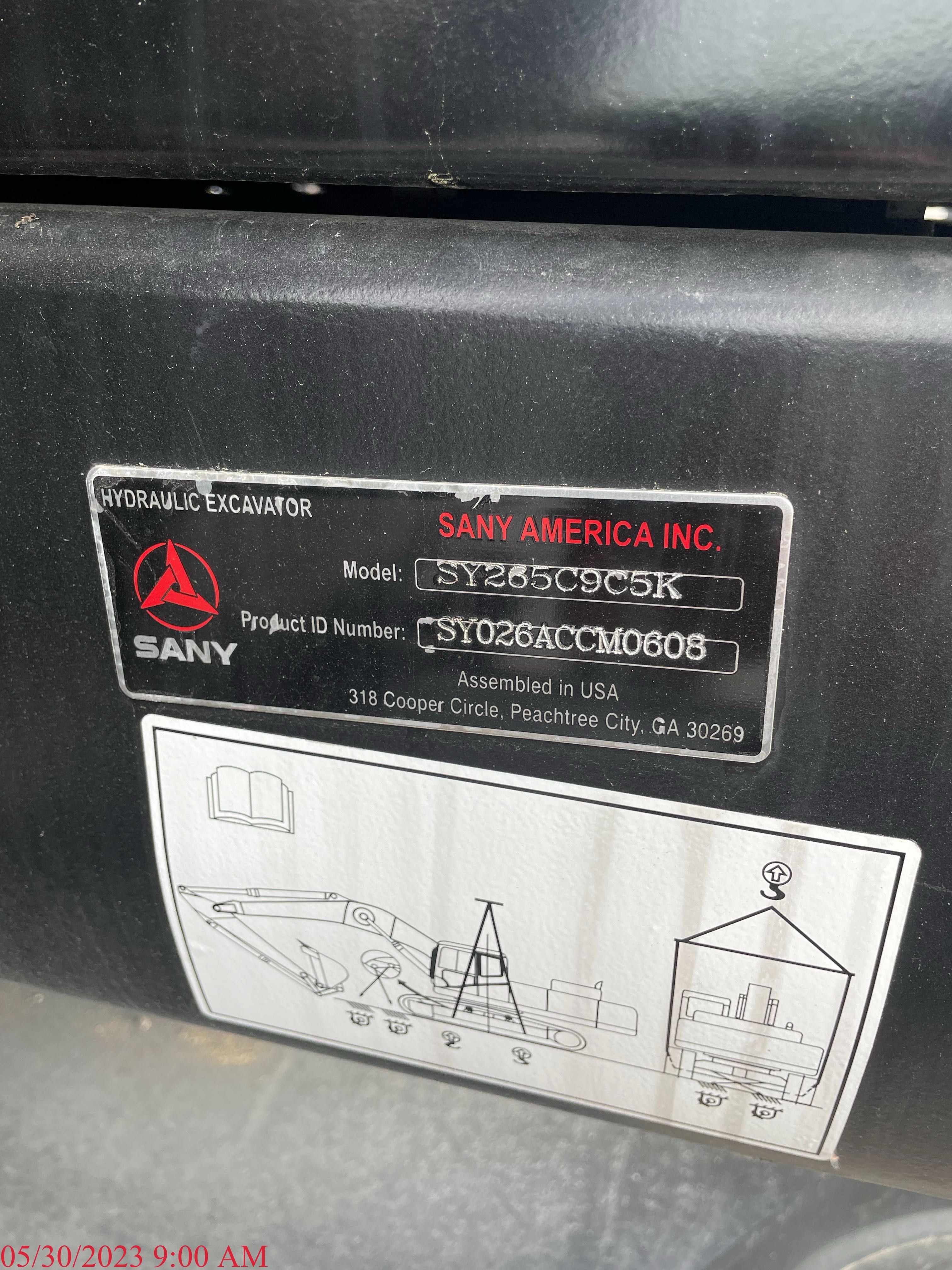 2022 SANY SY265C Photo 11 Thumbnail