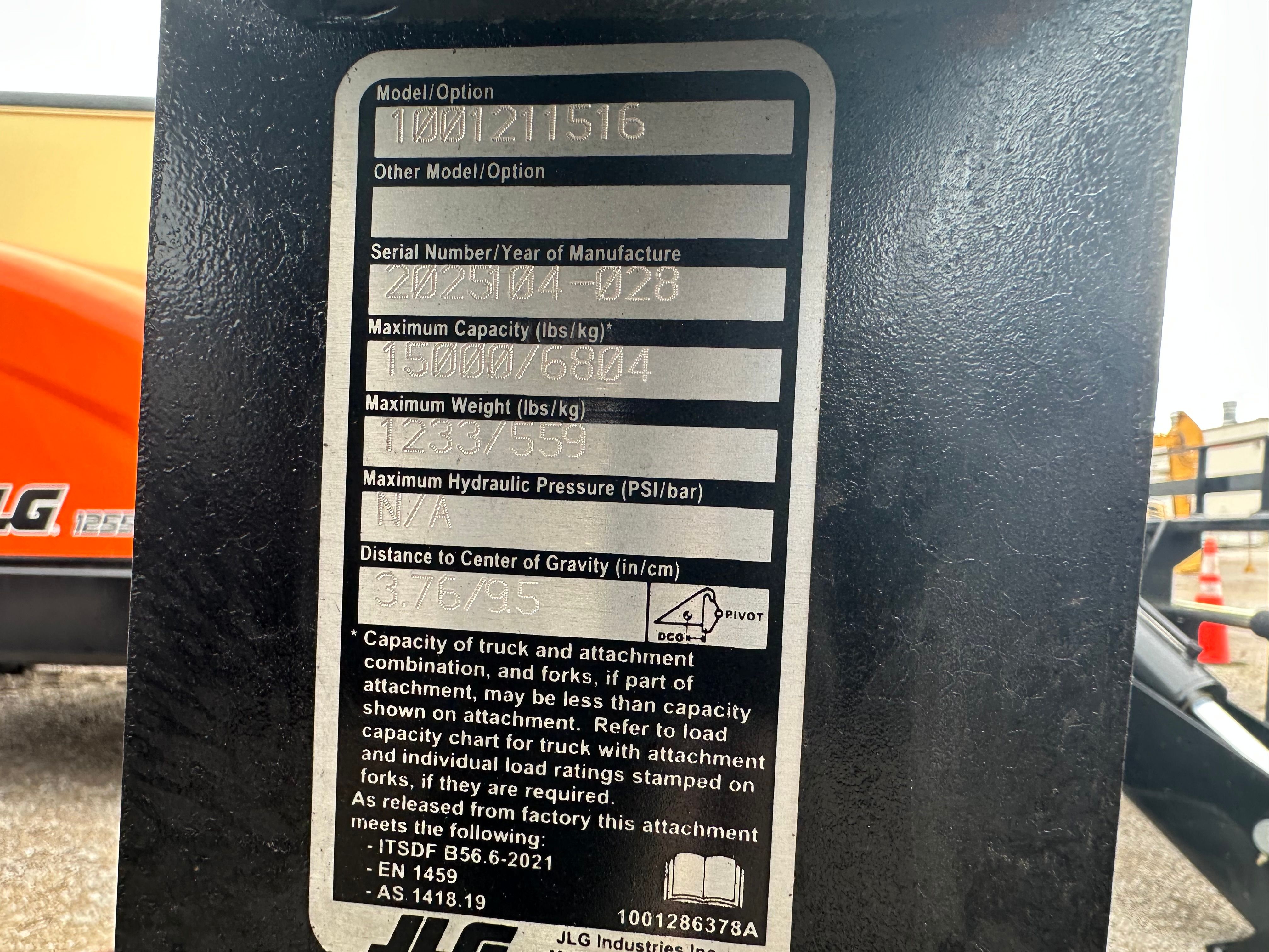 JLG 1255 60" TELEHANDLER FORKS Photo 5 Thumbnail