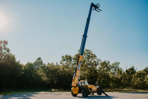 SANY telehandler with arm up