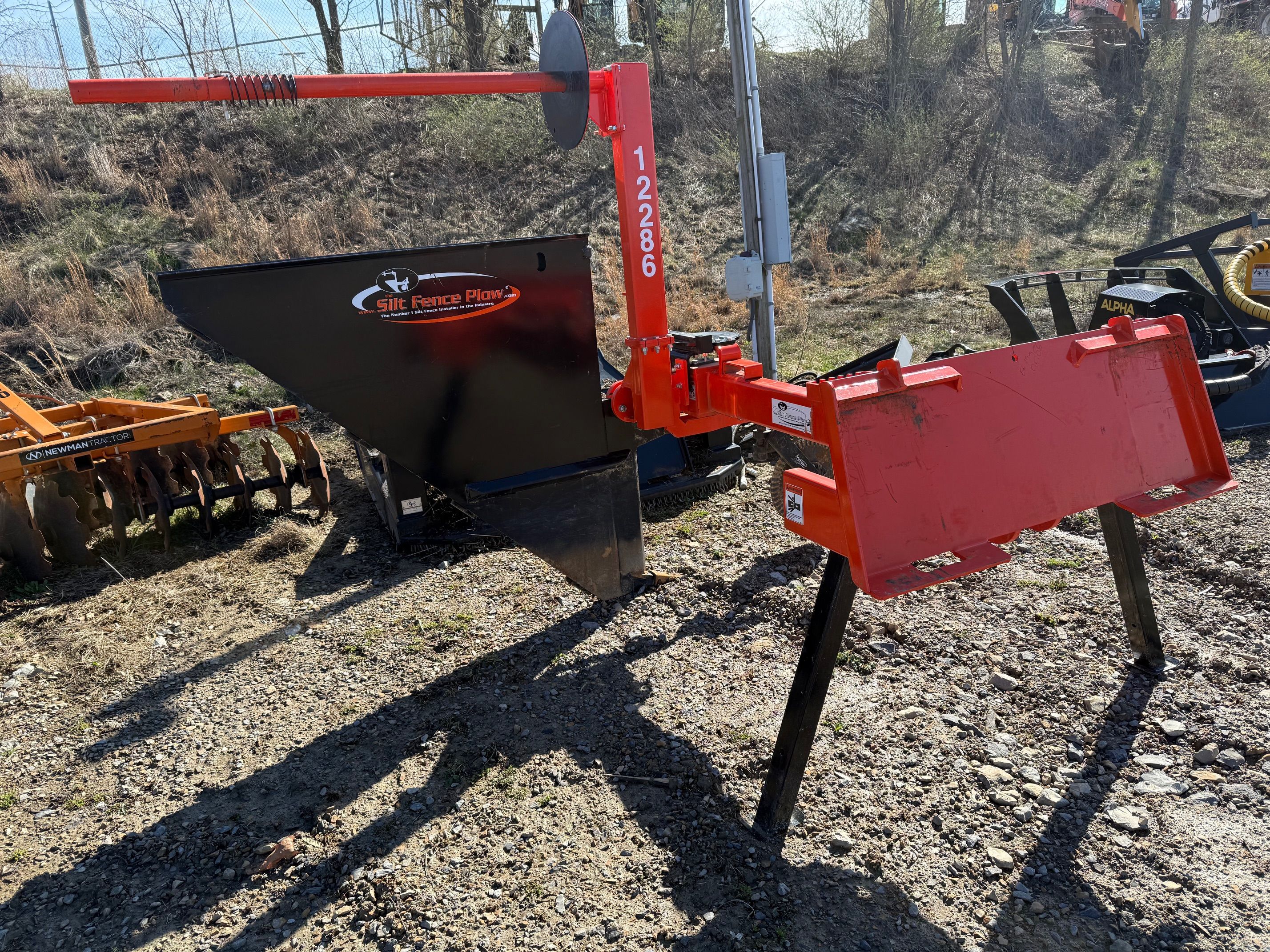 48" PUSH PULL SILT FENCE PLOW FOR SKID STEER Photo 5 Thumbnail