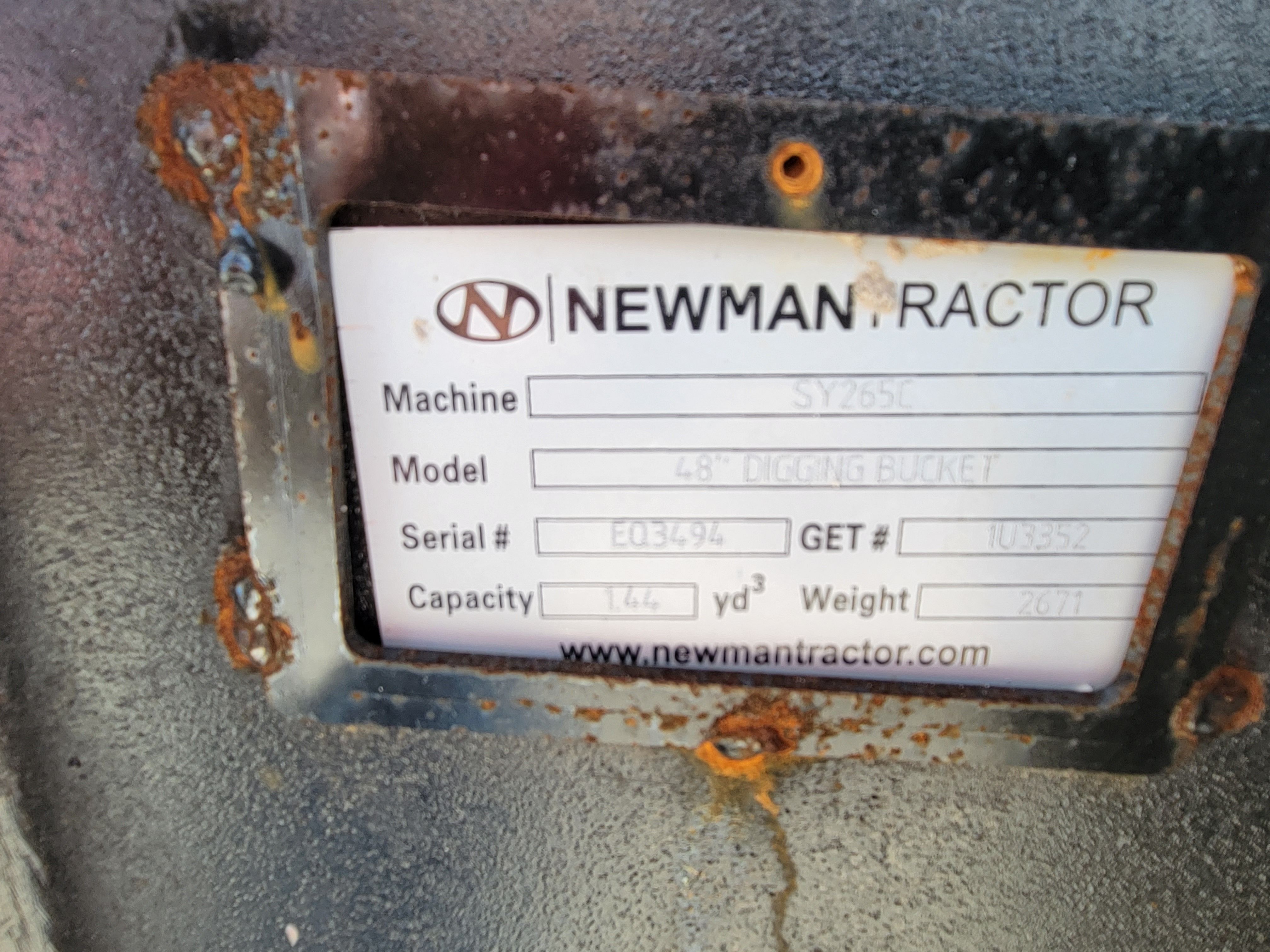 48" EXCAVATOR DIGGING BUCKET 90MM PIN Photo 4 Thumbnail