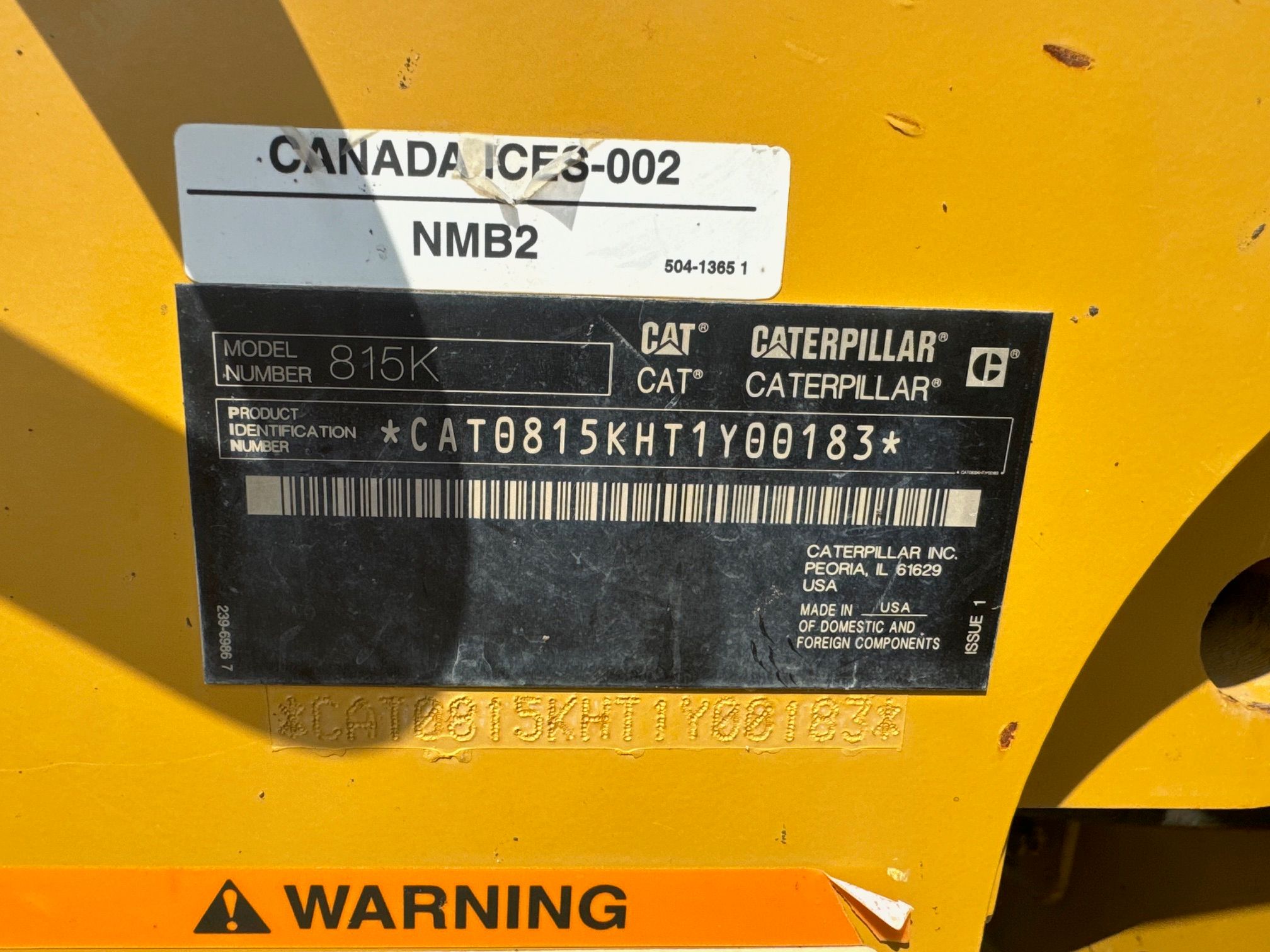 2020 CAT 815K Photo 13 Thumbnail