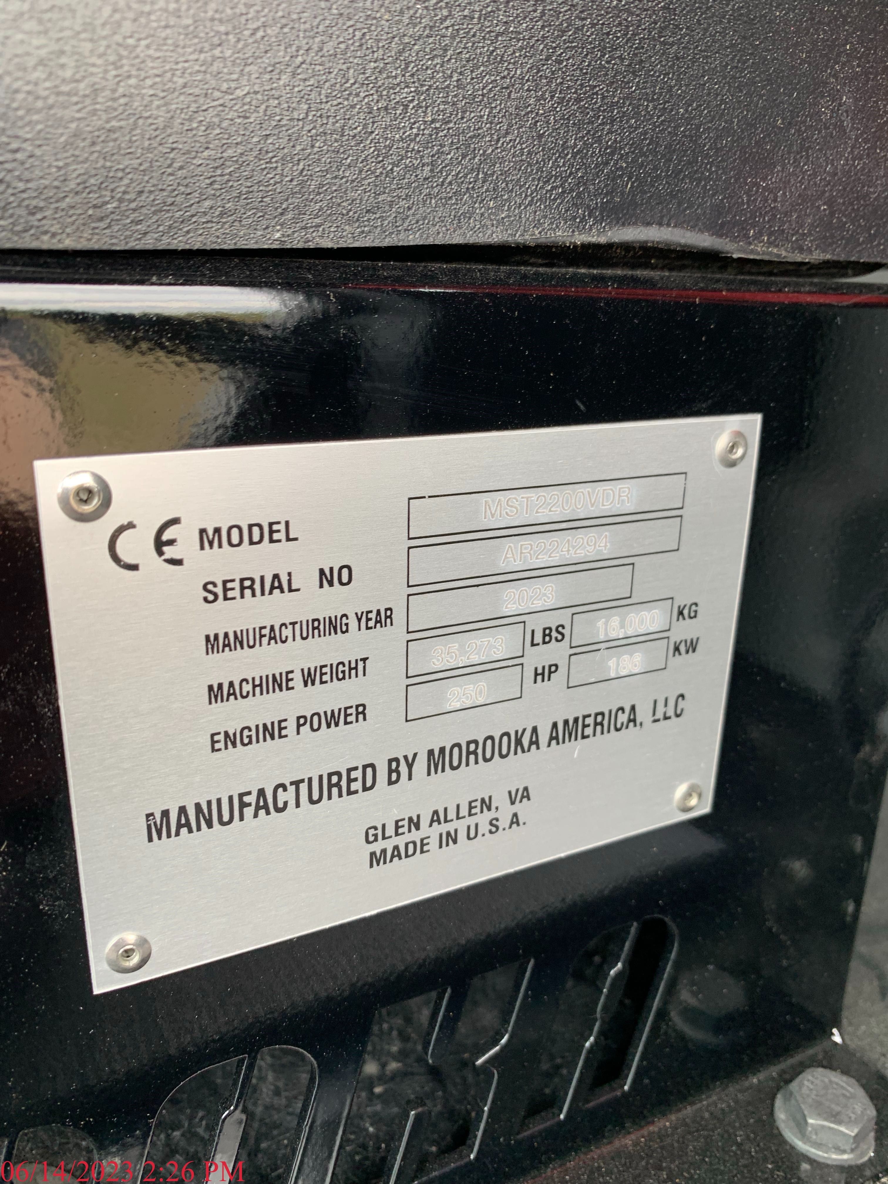 2023 MOROOKA MST 2200VDR Photo 2 Thumbnail