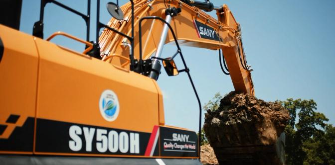Experience the Power of the SANY SY500H Excavator: A Cut Above the CAT 349! 