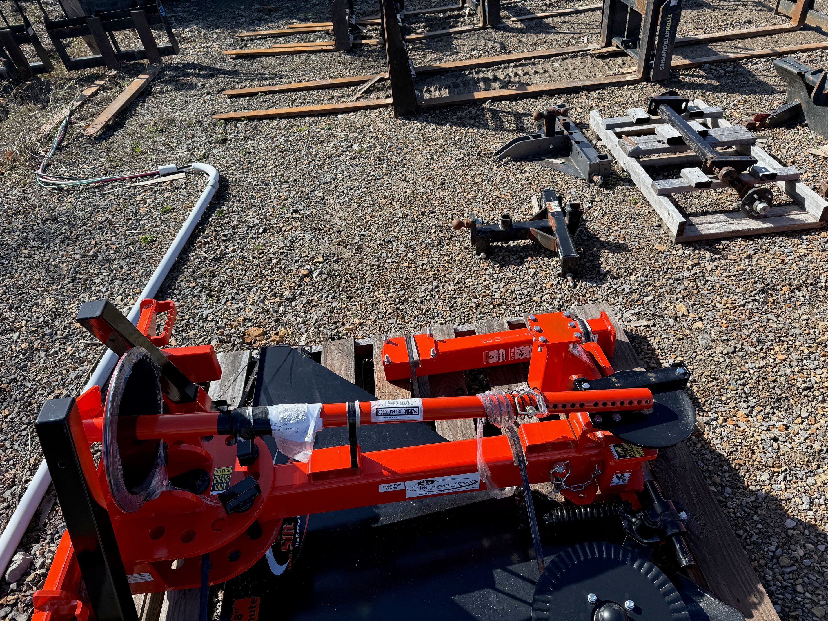 48" PUSH PULL SILT FENCE PLOW FOR SKID STEER Photo 5 Thumbnail