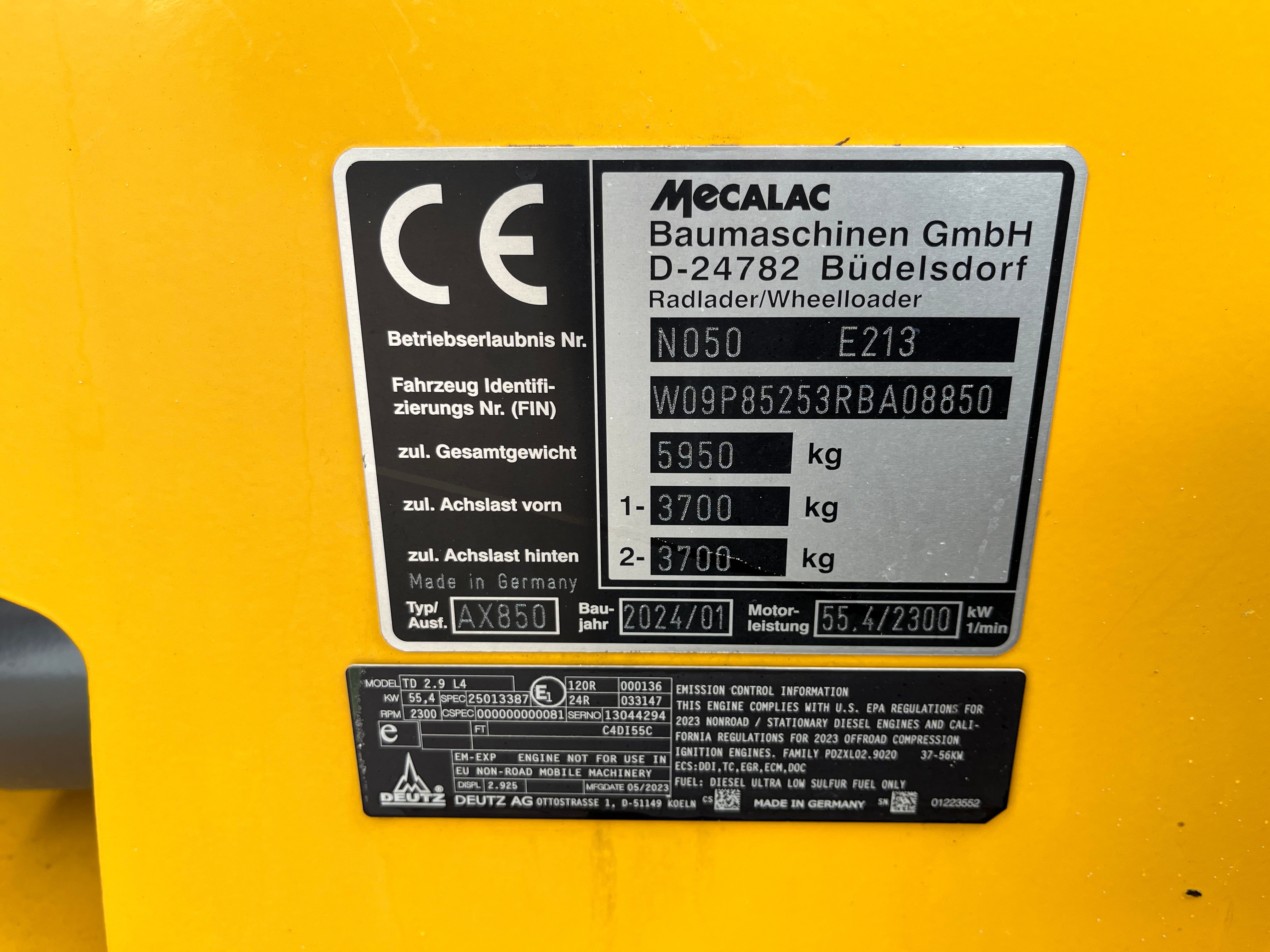 2024 MECALAC AX850 Photo 11 Thumbnail