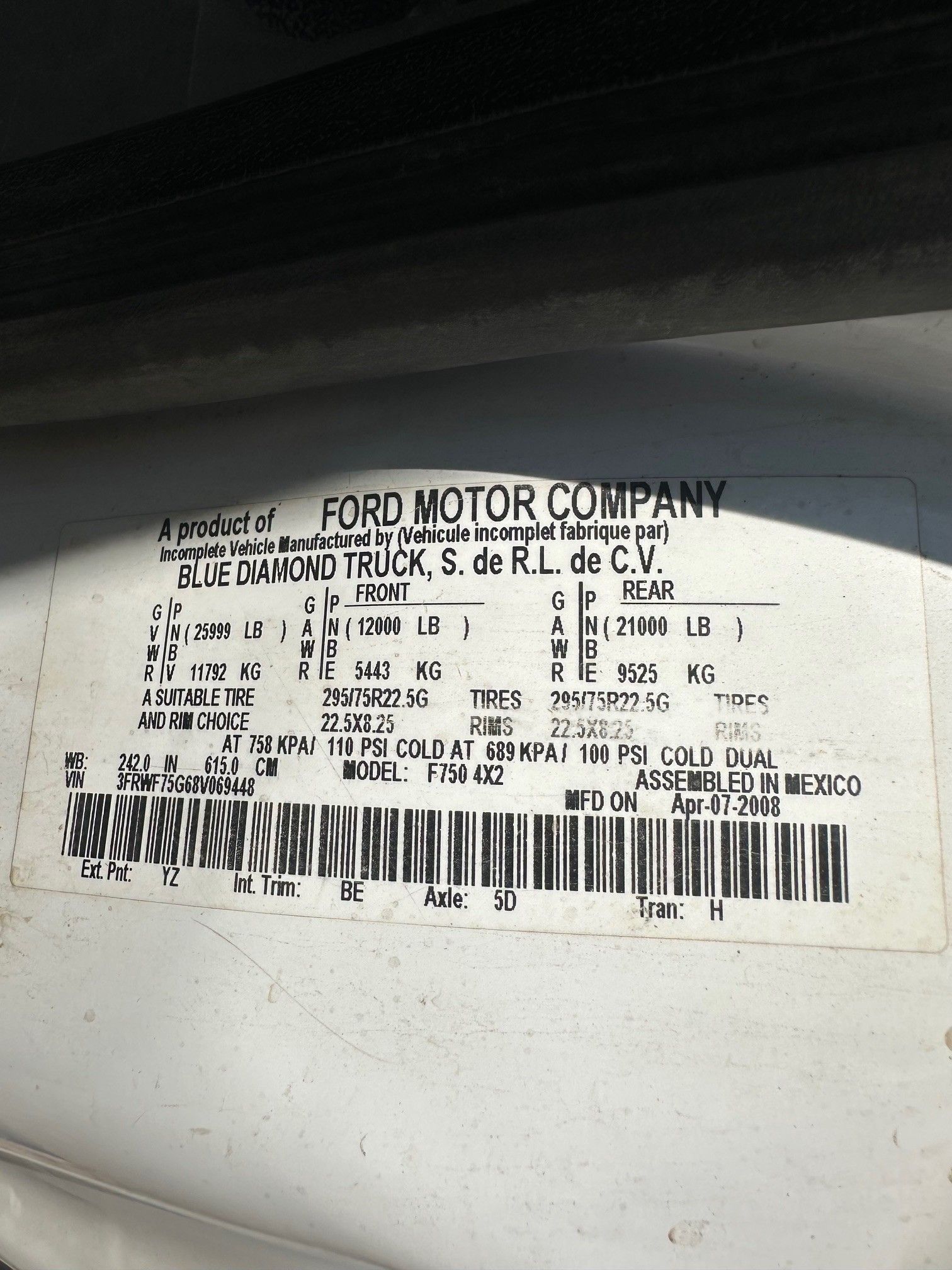 2008 FORD F750 LUBE Photo 11 Thumbnail